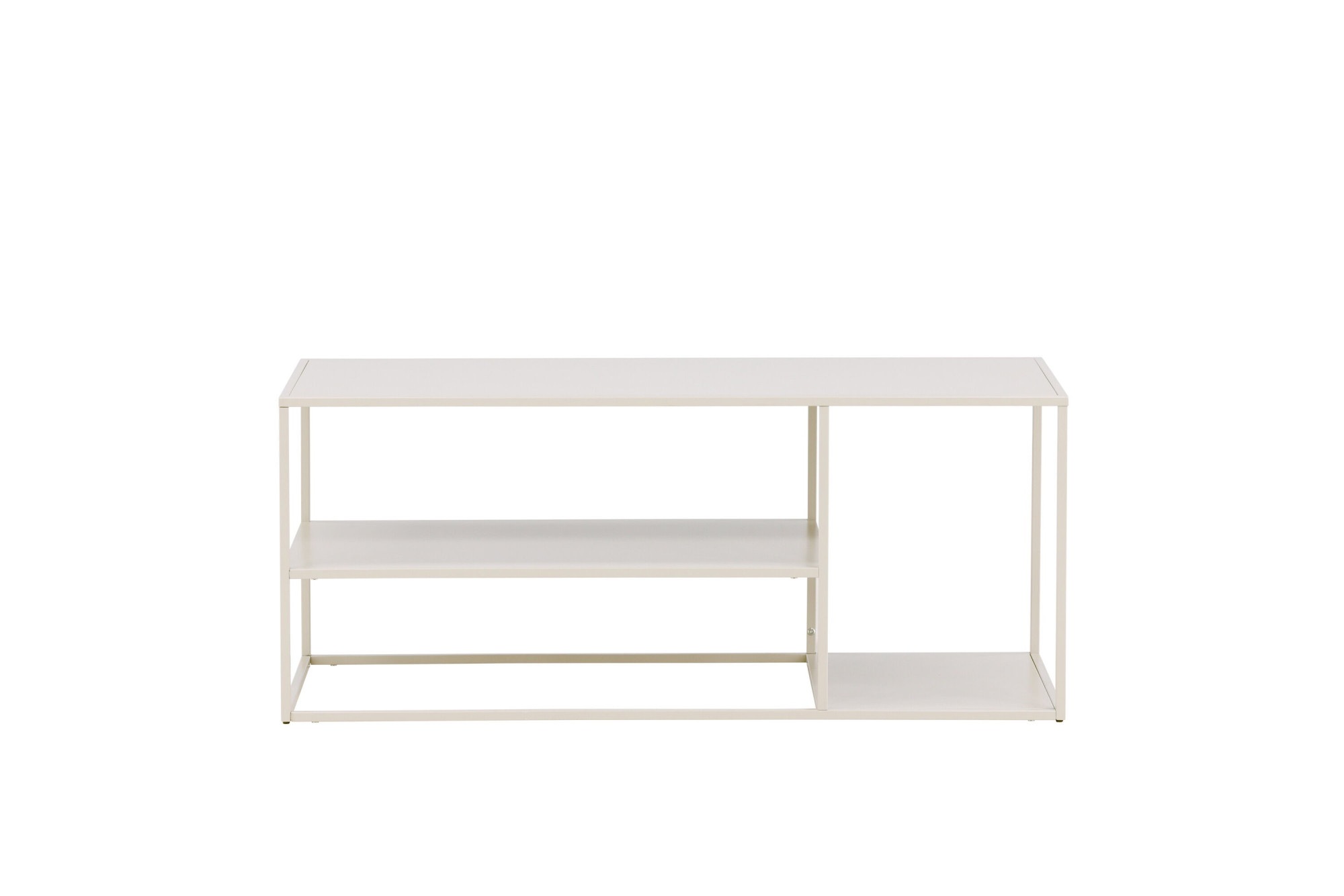 Venture Home Table basse »Staal, Beistelltisch mit Ablageboden, 50 × 50 cm« Table basse, acier laqué poudre, allongée, moderne