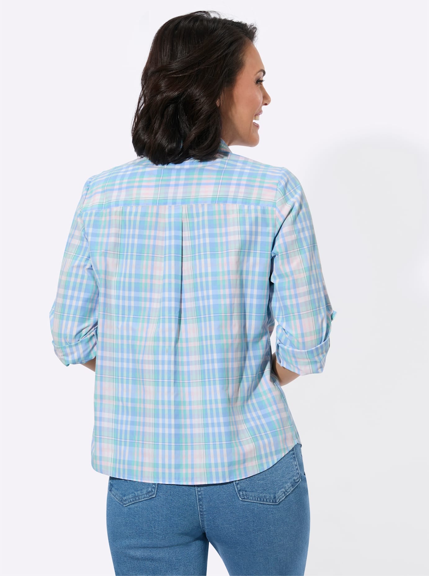 Casual Looks Blouse à carreaux
