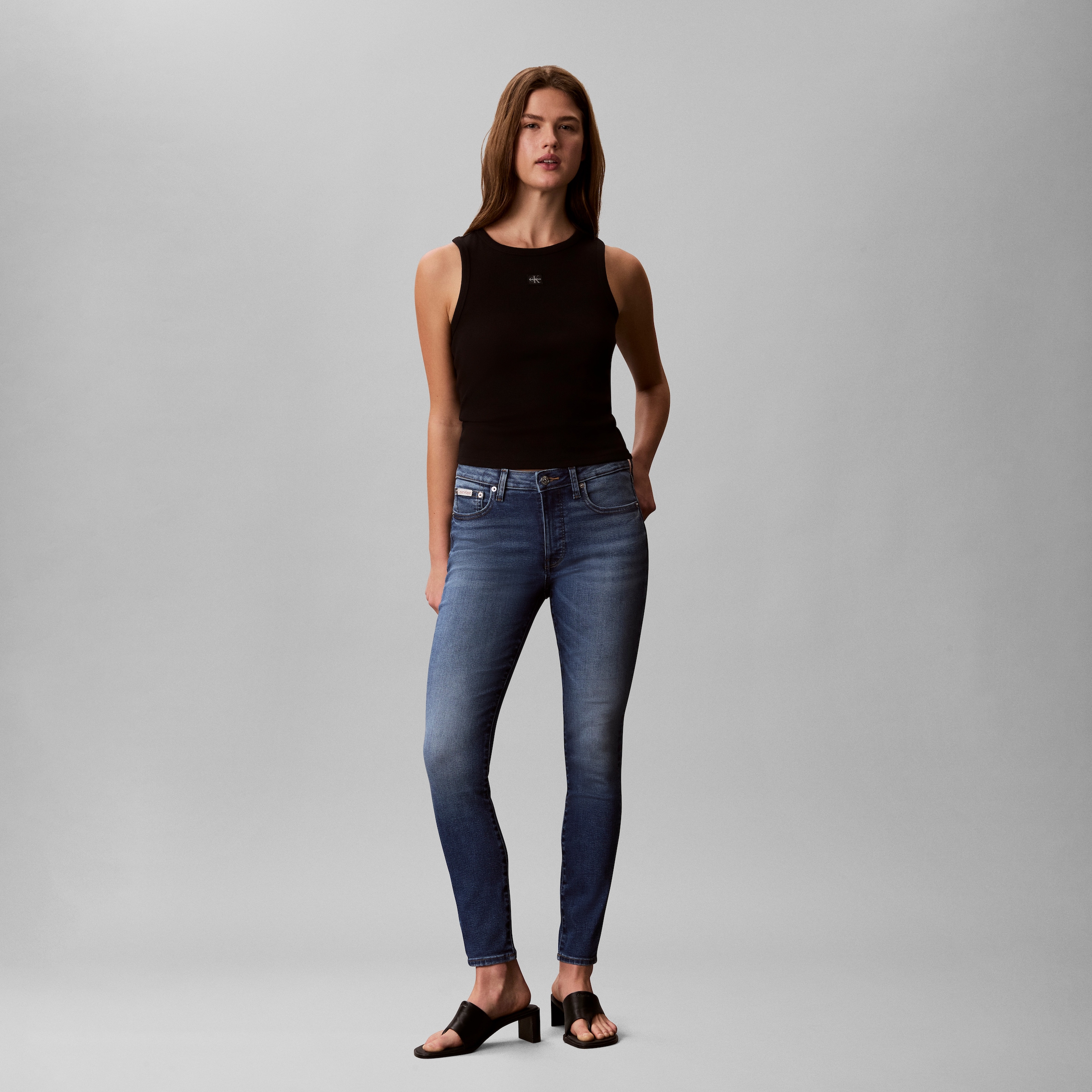 Calvin Klein Jeans skinny »MID RISE SKINNY INDIGO STATION« coupe skinny avec poches