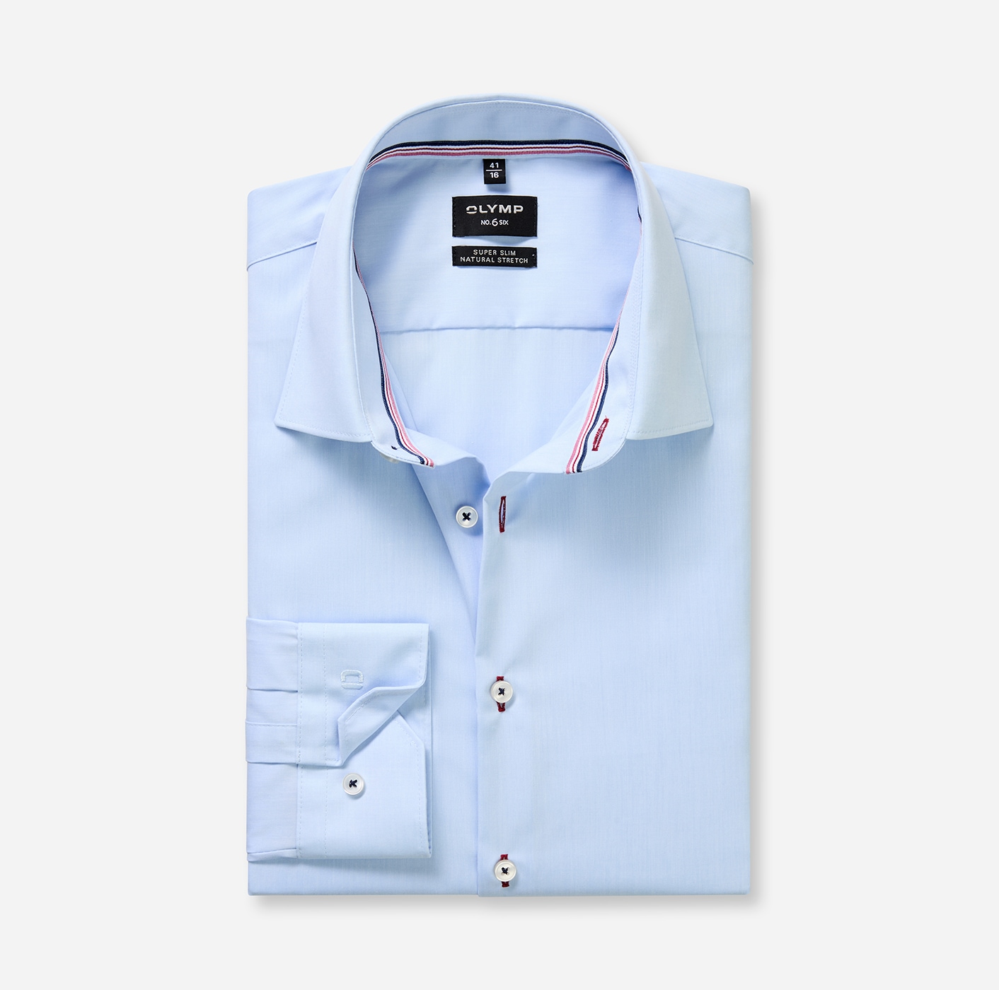 OLYMP Chemise à manches longues »No 6 six« super slim, Kentkragen, Businesshemd