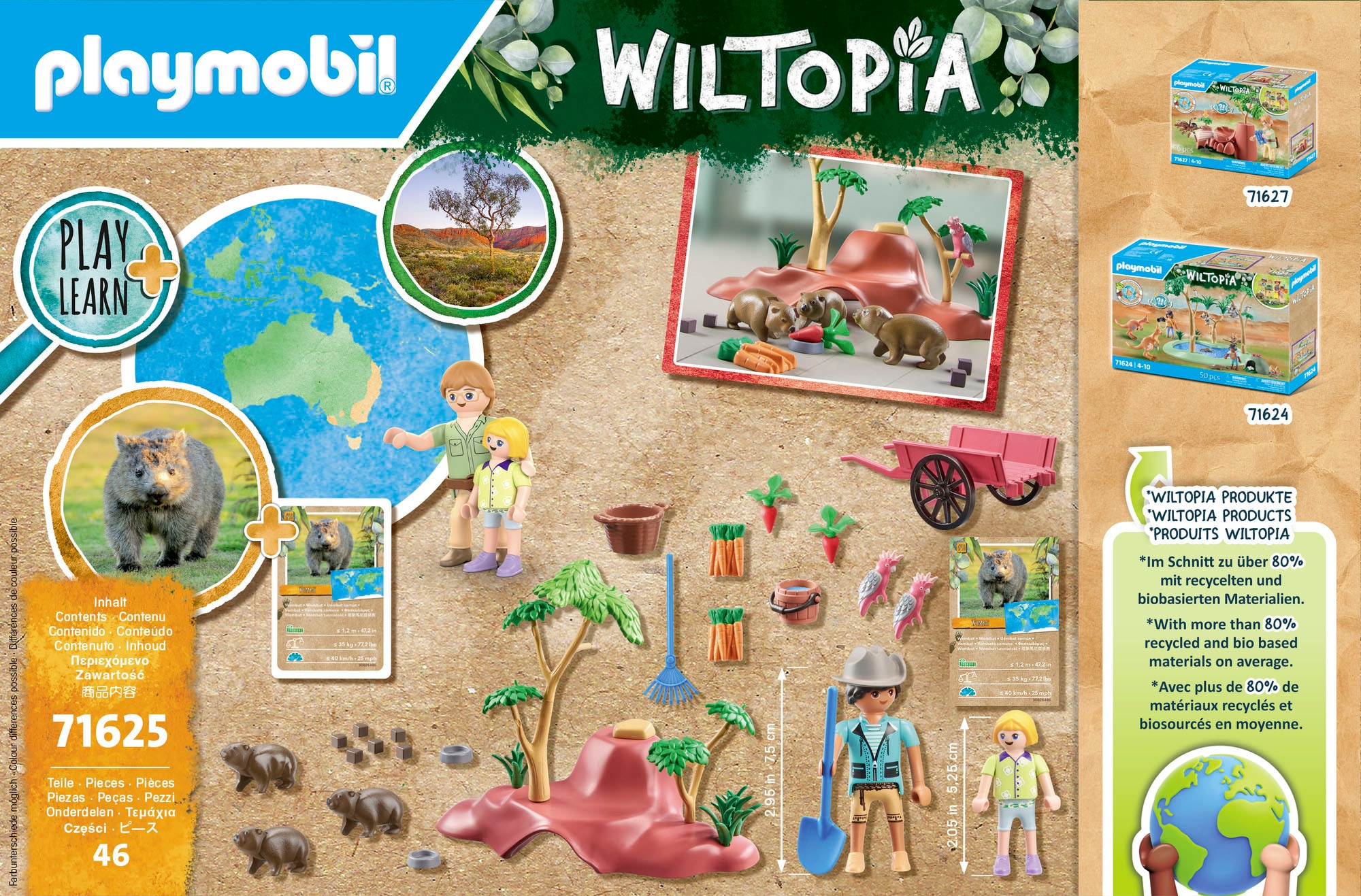 Playmobil® Jeu de construction »Wombat Unterschlupf (71625), Wiltopia« Made in Germany