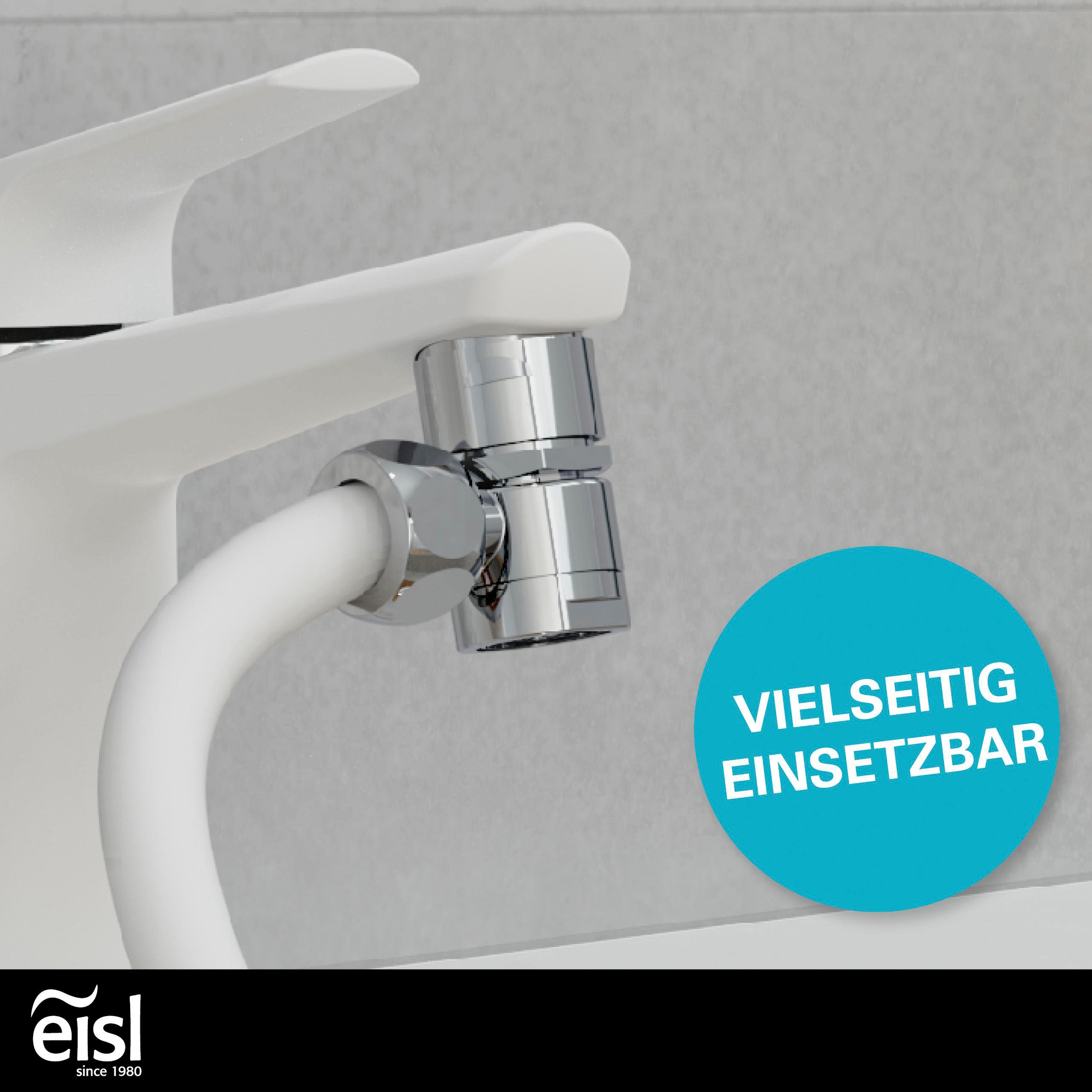 Eisl Brausegarnitur Kunststoff-Brauseschlauch mit Handbrausehalter