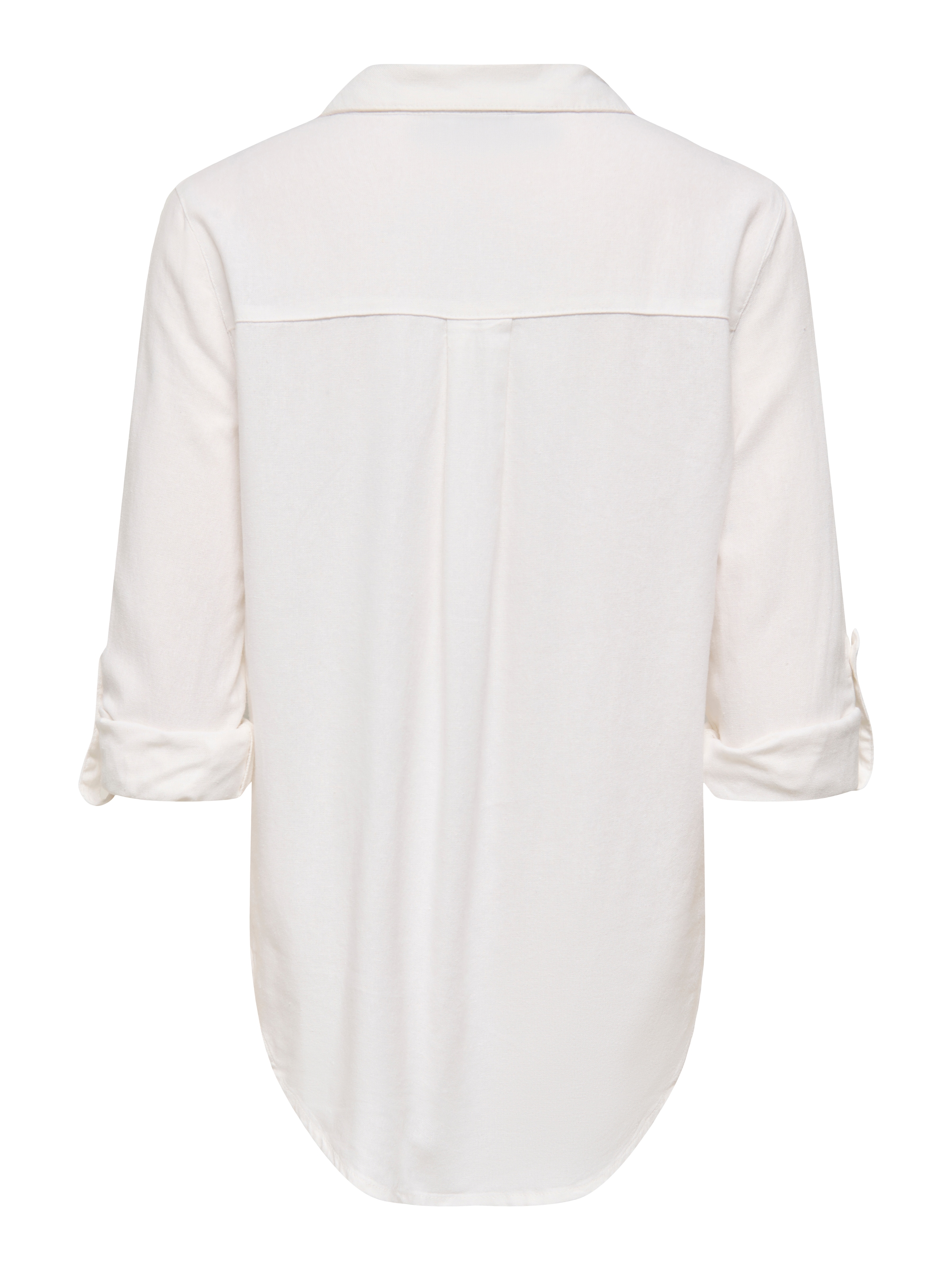 ONLY Blouse chemise »ONLGOA 3/4 STRAP LINEN BL SHIRT CC PNT« avec lin, poignets retournables