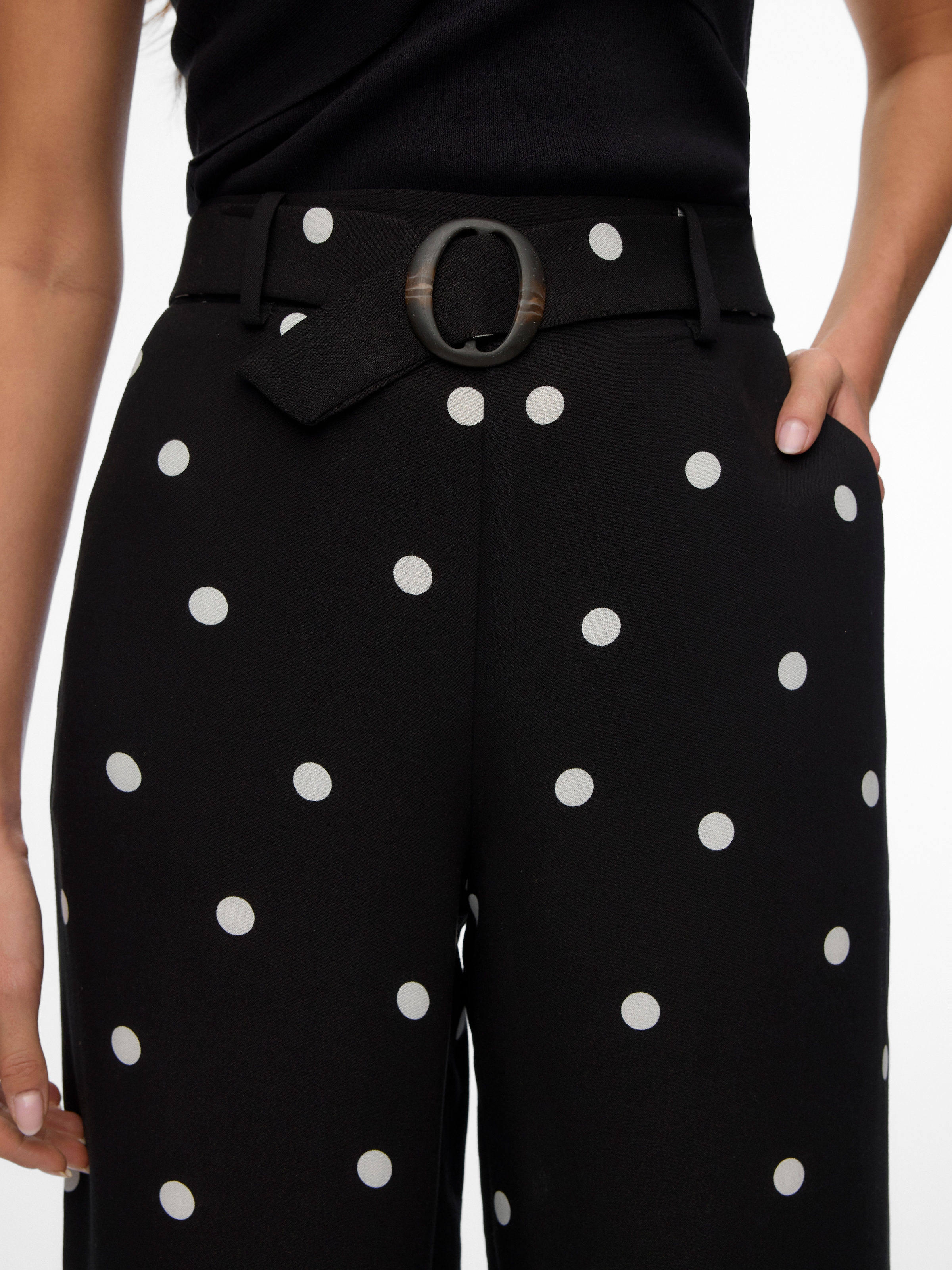 Vero Moda Pantalon à enfiler »VMJOAN HW WIDE PANT WVN BTQ«  Viskosemischung