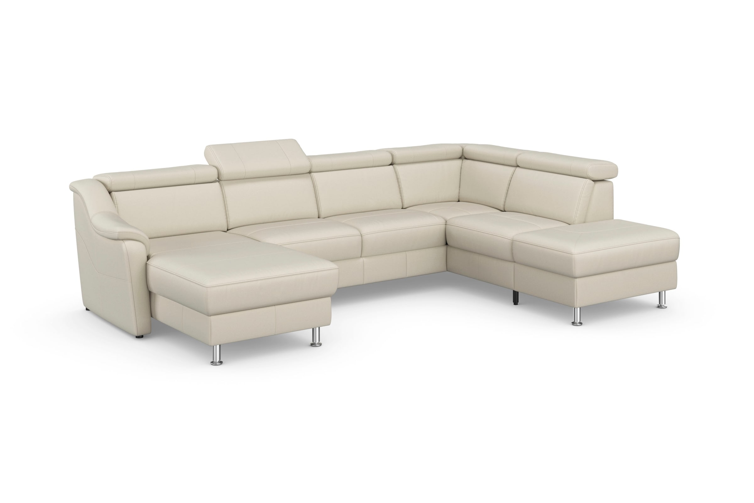 sit&more Wohnlandschaft »Freetown U-Form« Kopfteilverstellung und Federkern, wahlweise mit Bettfunktion