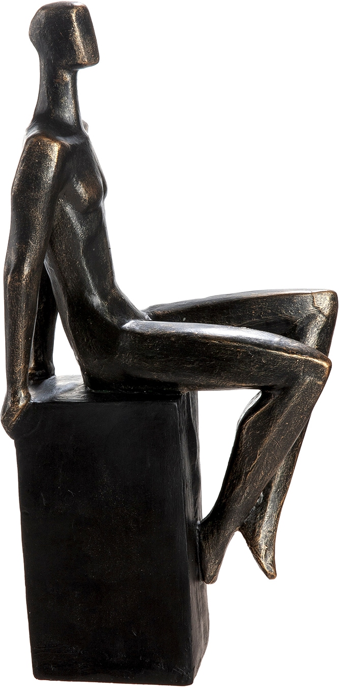 GILDE Skulptur »Skulptur Mann Eleganz bronzefarben« Anmut stilvoll dekorativ Wohnambiente Geschenkidee