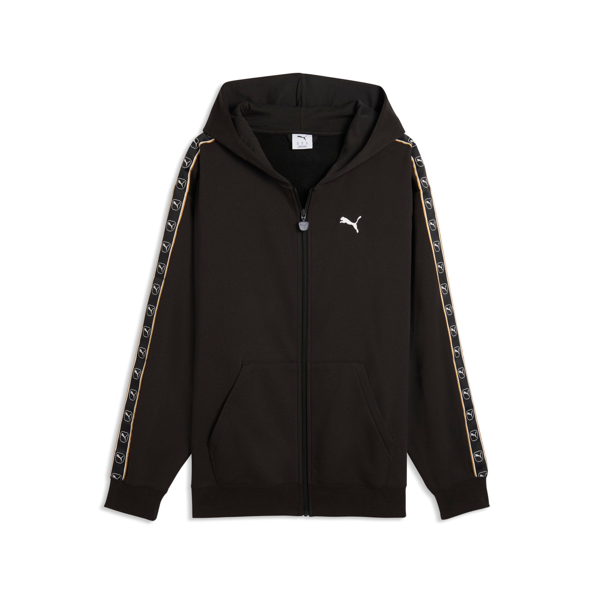 PUMA Kapuzensweatshirt »ESS ELEVATED TAPE RELAXED FULL-ZIP HOODIE FL«, mit Reissverschluss, aus Baumwollmischung, Relaxed Fit, normale Länge
