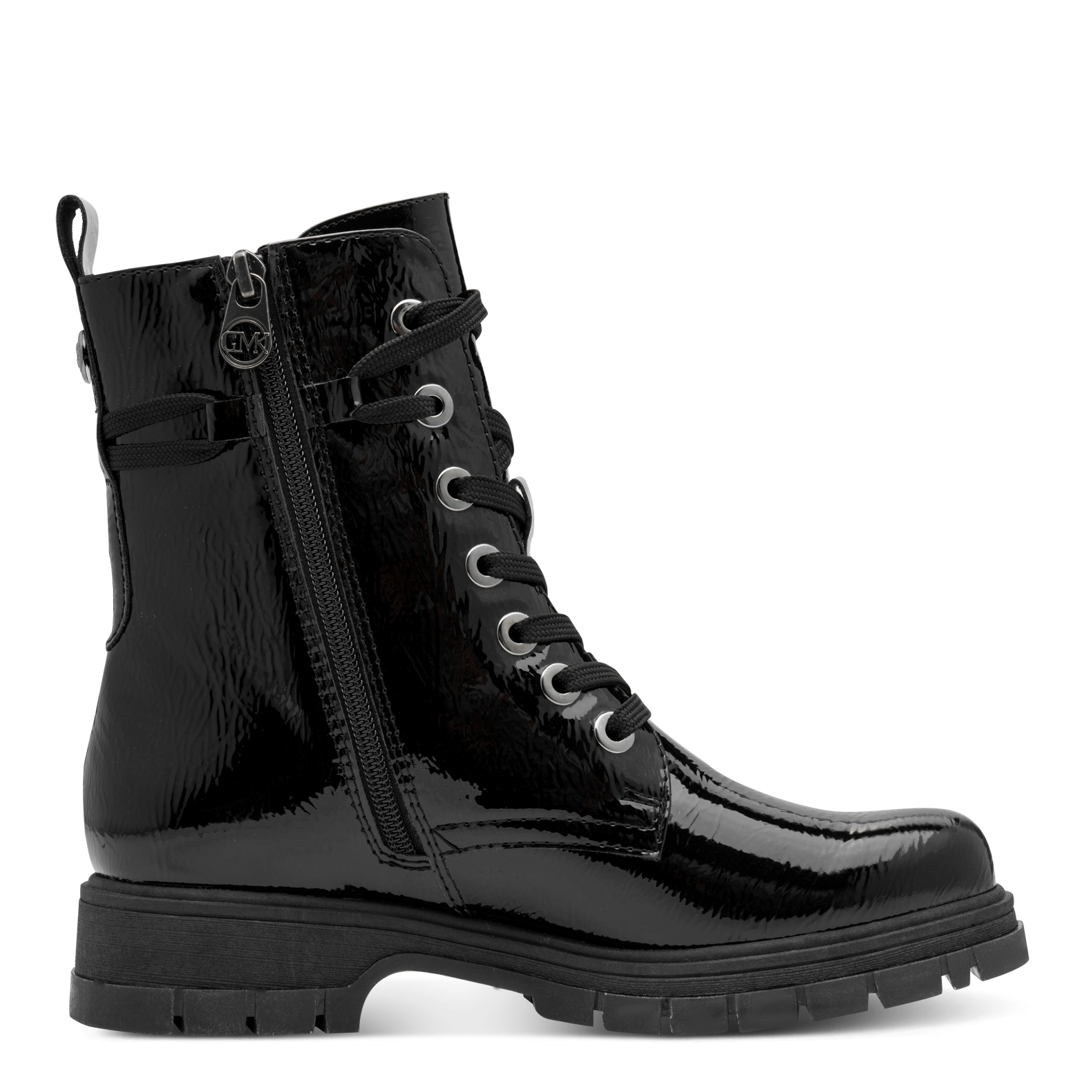 MARCO TOZZI by GMK Bottines à lacets  Talons blocs, bottines à lacets avec fermeture éclair décorative