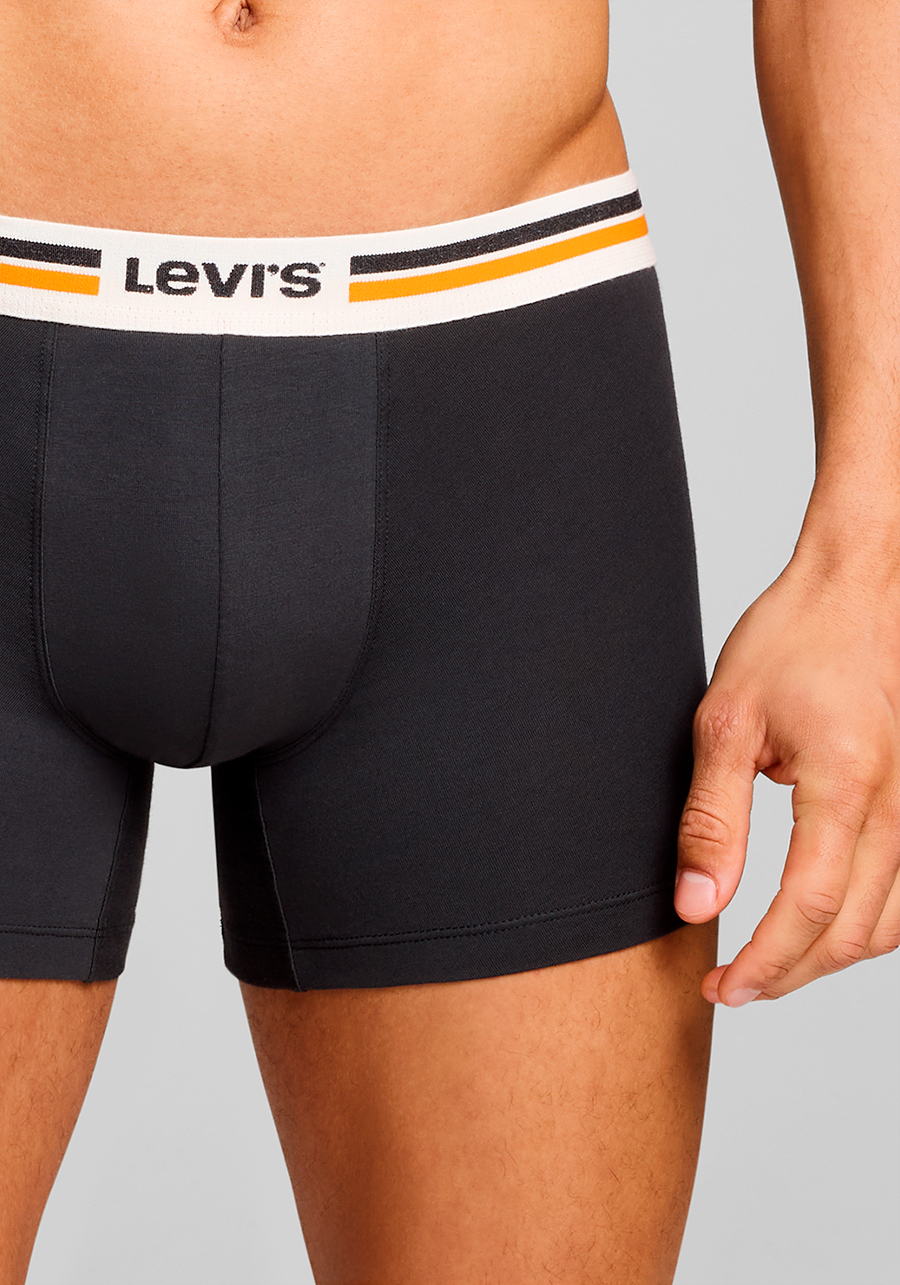 Levi's® Boxers »LEVIS MEN PL SPW LOGO BOXER BRIEF ORG 2P« 2er Pack,  mit breitem Logobund