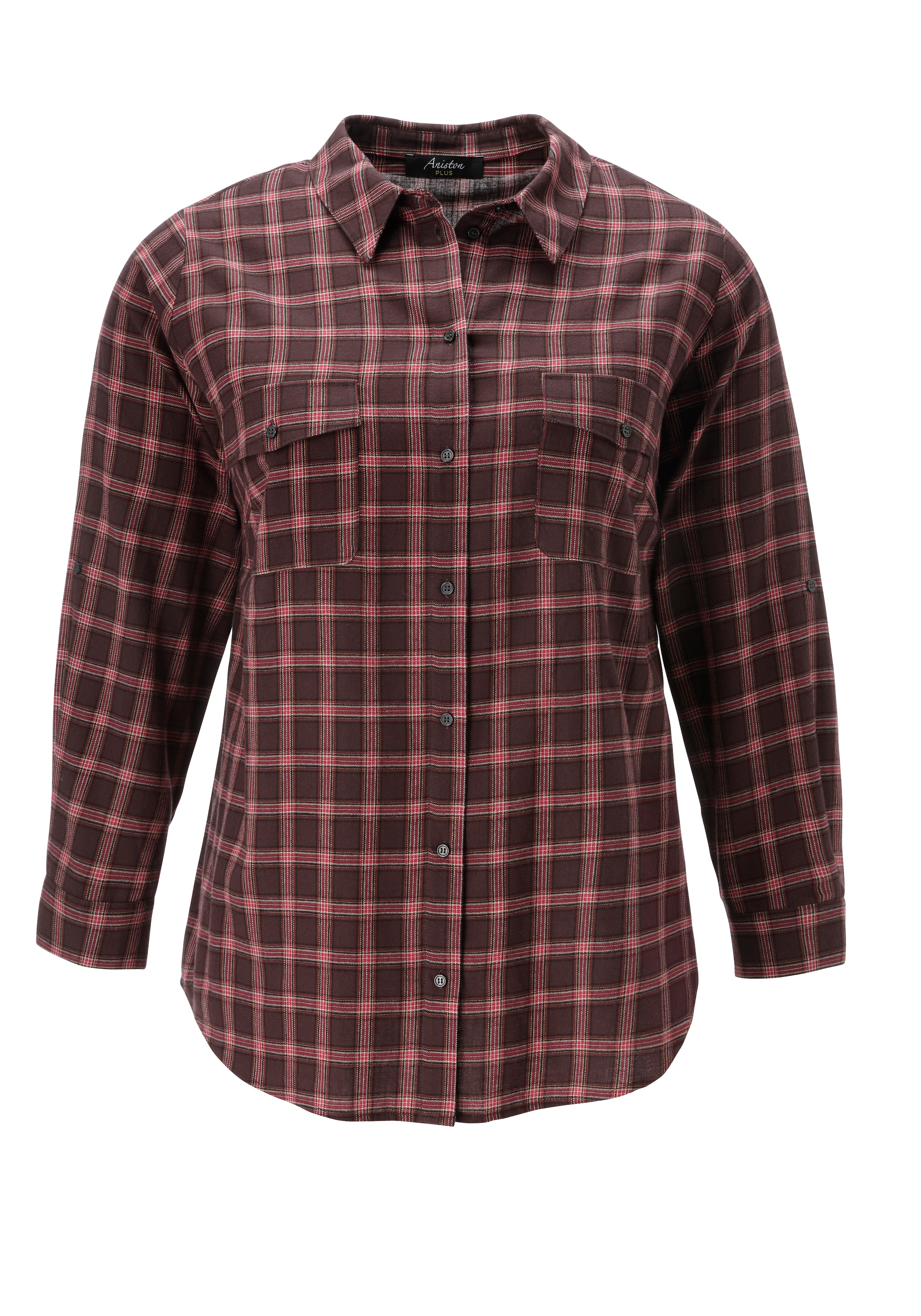 Aniston PLUS Blouse à carreaux en motif à carreaux tendance - NOUVELLE COLLECTION