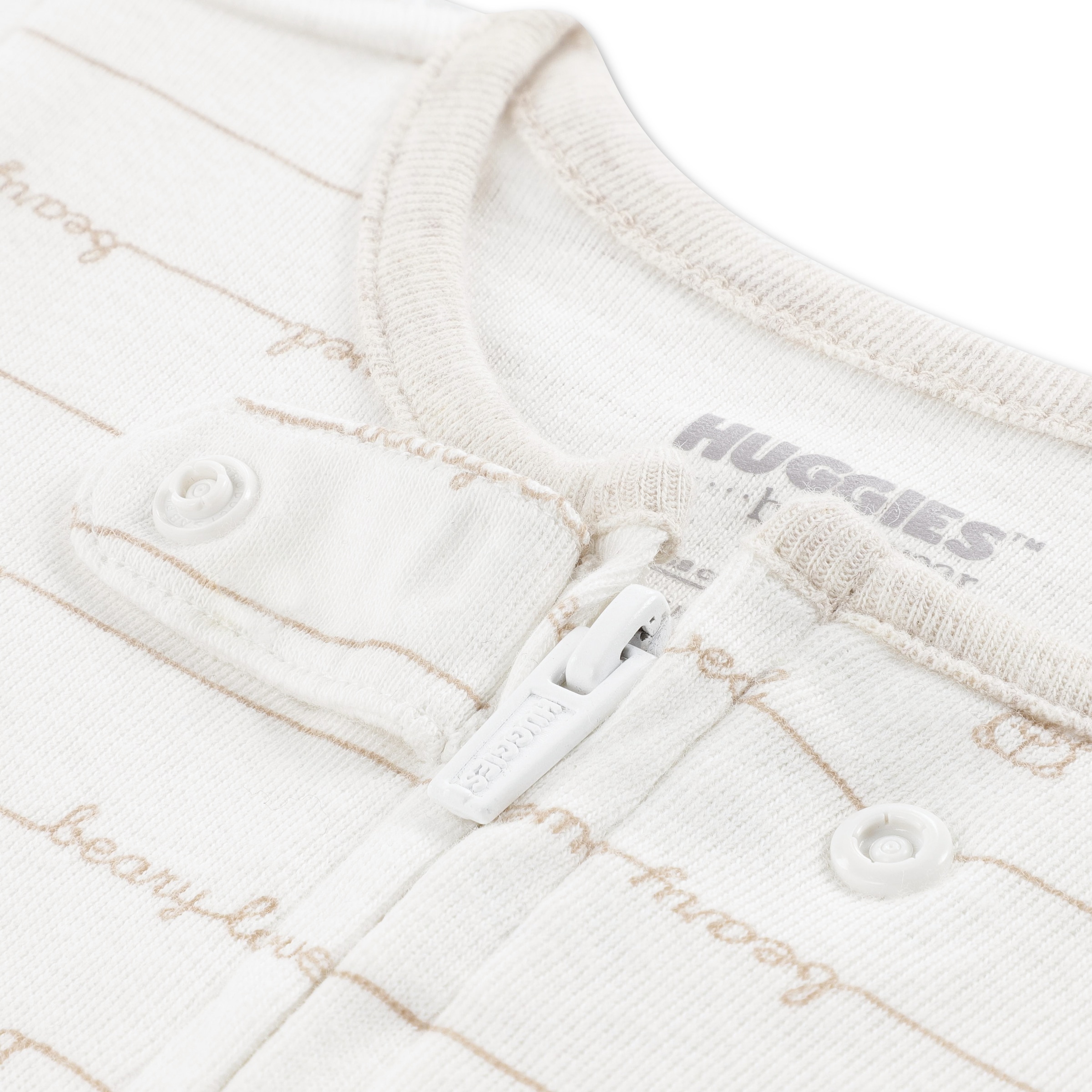 HUGGIES babywear Overall »HUGN FOOTED COVERALL« Langarm mit Füssen-durchgehener Reissverschluss-Allover-Print-unisex