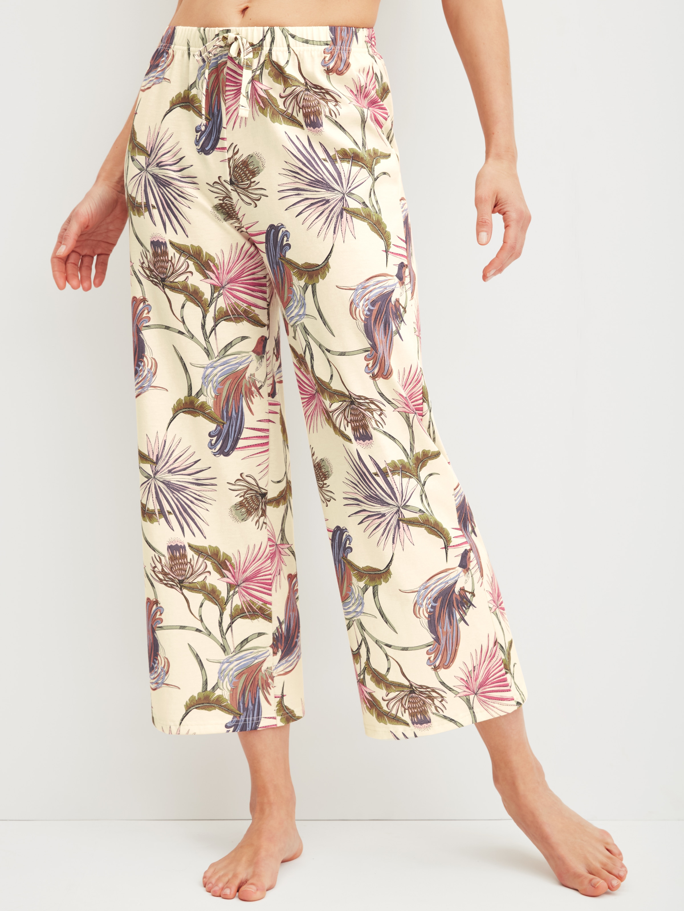 CALIDA Pantalon de nuit »Favourites Arts«  mit Allover-Print, in weicher Single-Jersey-Qualität