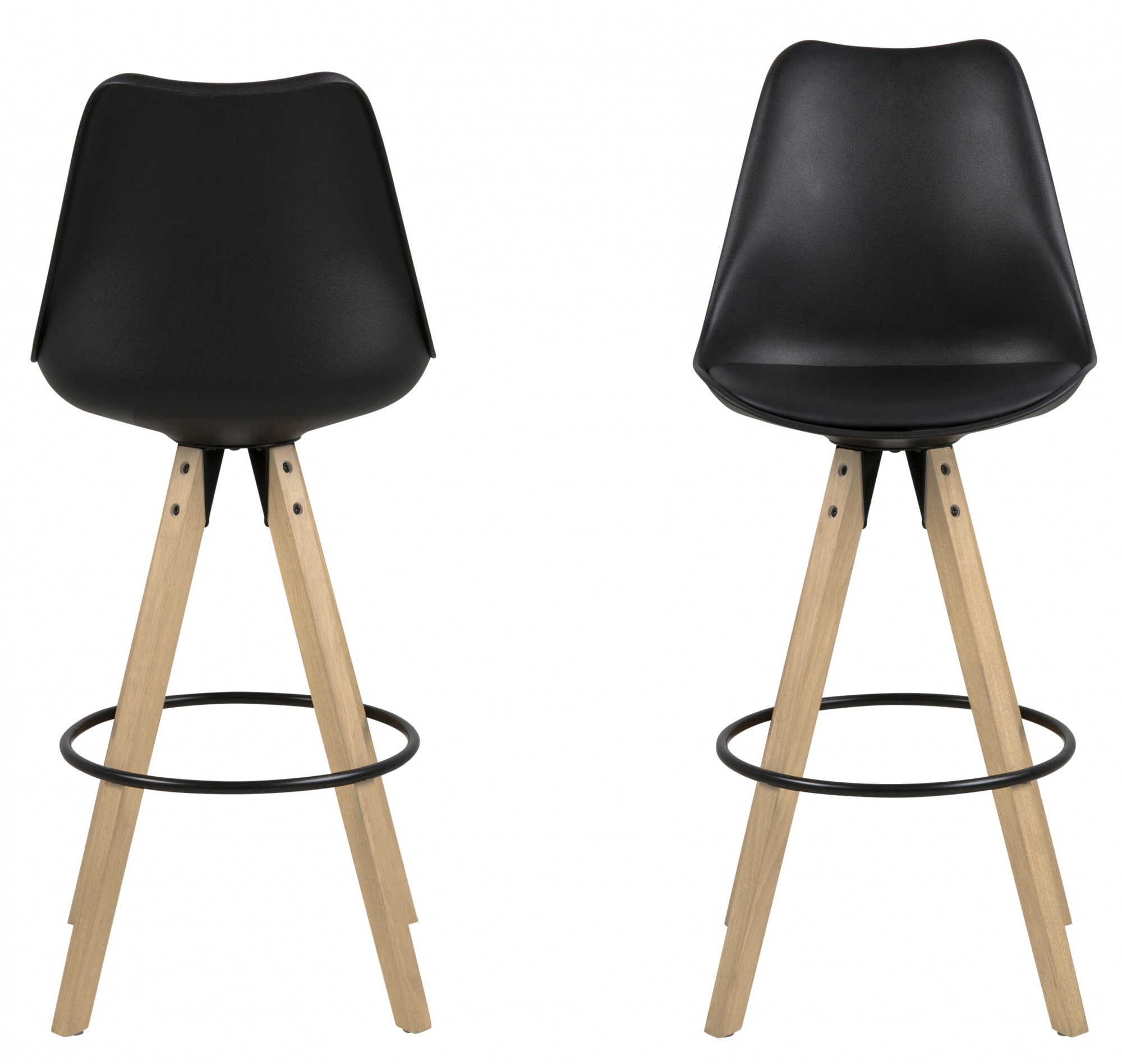 ACTONA GROUP Tabouret de bar »Dian« Ensemble, 2 cuis tlg. Tabouret de bar, assise organique avec coussin, repose-pieds