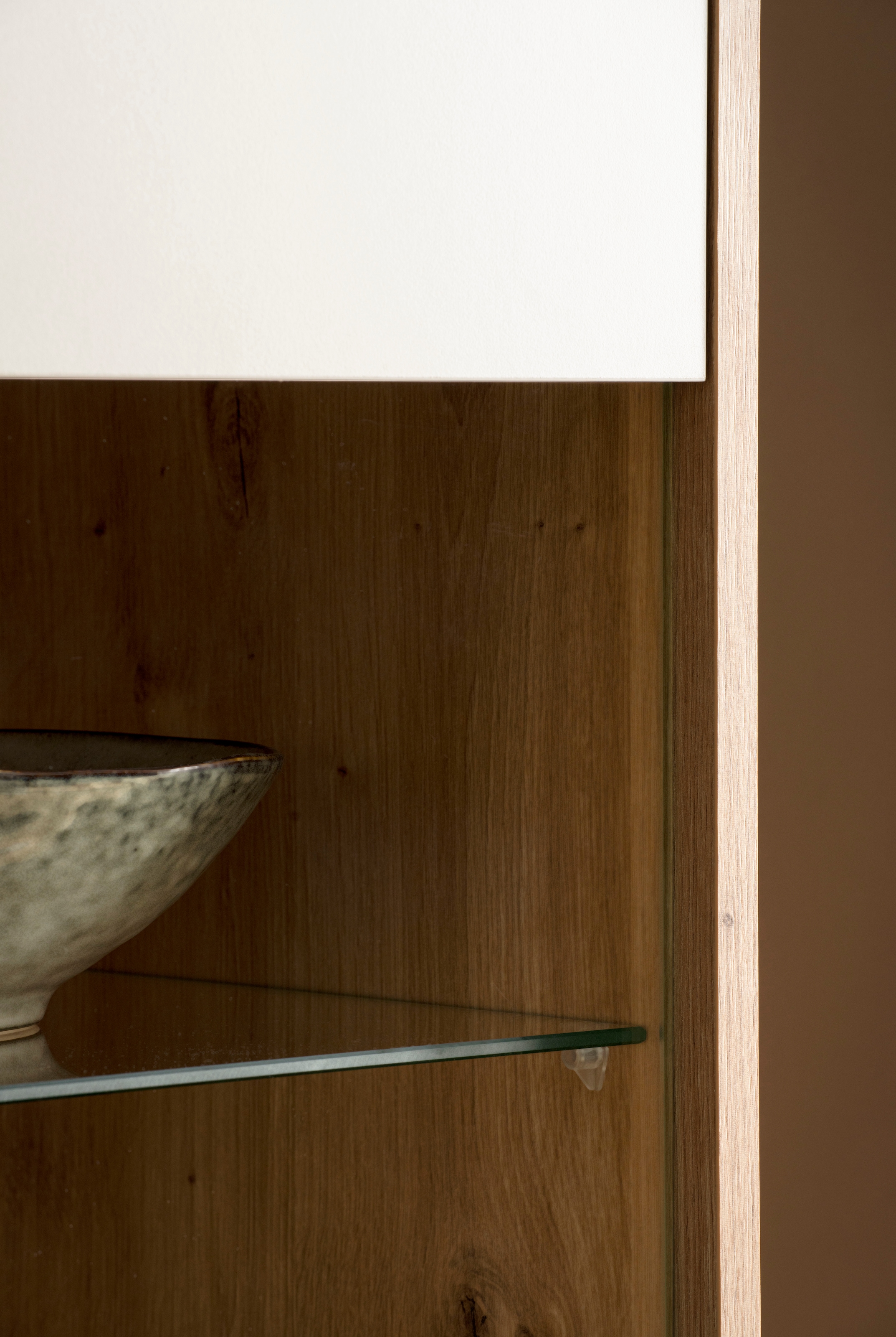 Home affaire Meuble mural »Sonora, moderne Anbauwand, Komplettset in Kaschmir/Eiche« Komplett-Set, 3 cuis tlg.