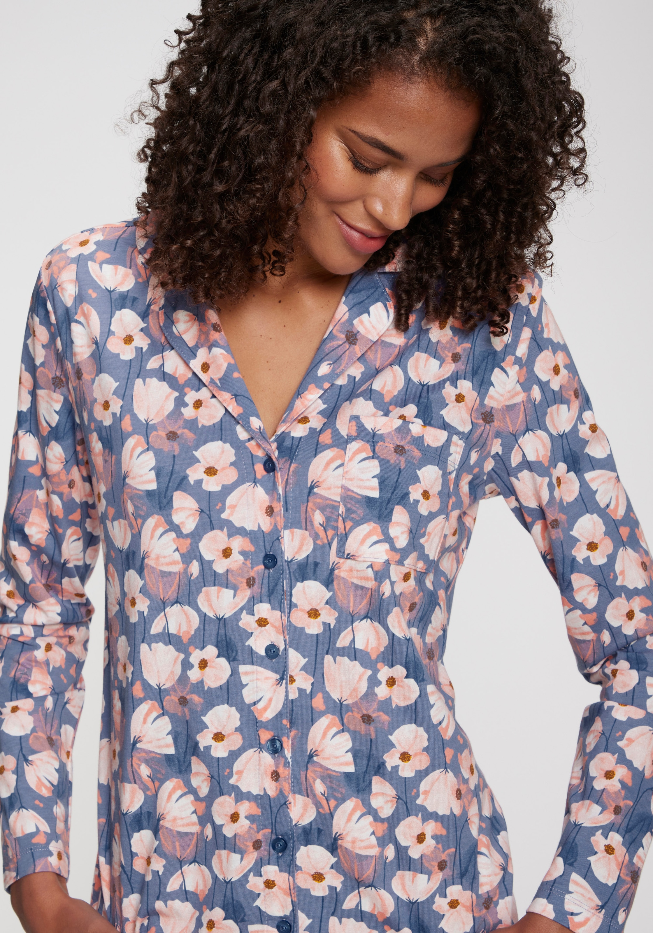 Vivance Dreams Haut de pyjama mit schönem Allover-Muster