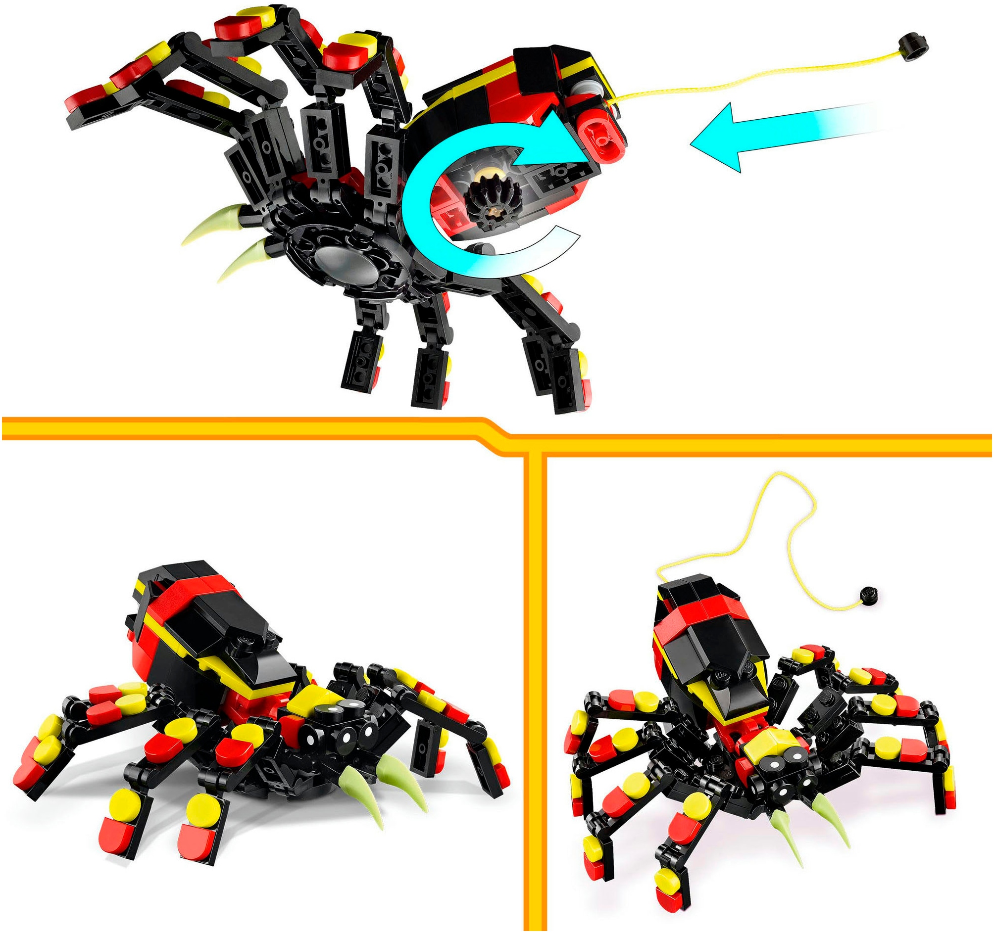 LEGO® Pions de construction »Wilde Tiere: Überraschungsspinne (31159), LEGO Creator« Made in Europe