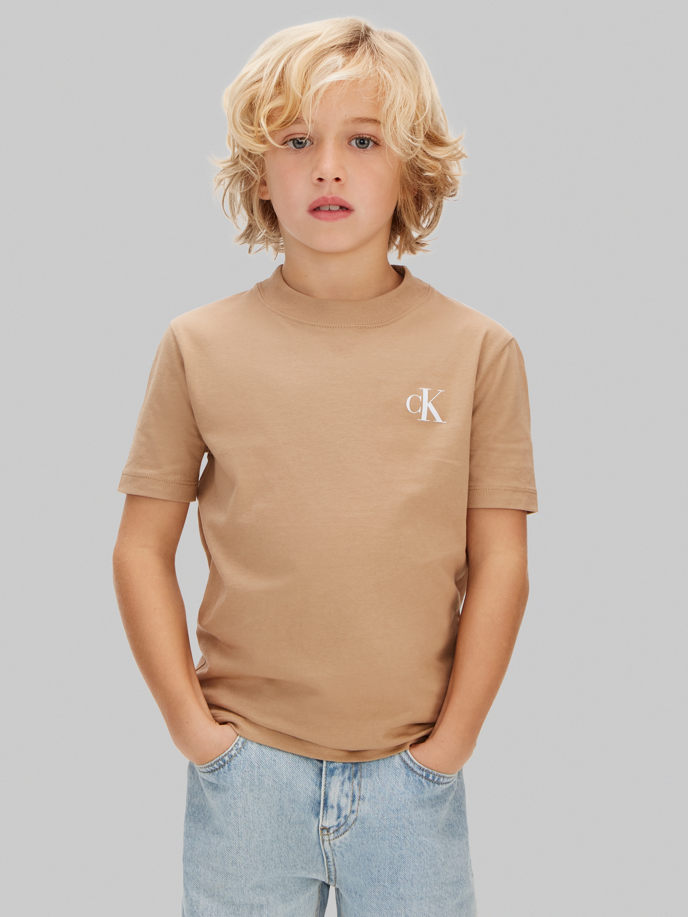 Calvin Klein Jeans T-Shirt »2-PACK MONOGRAM TOP« 2 Regular fit für Kinder, 2er-Set
