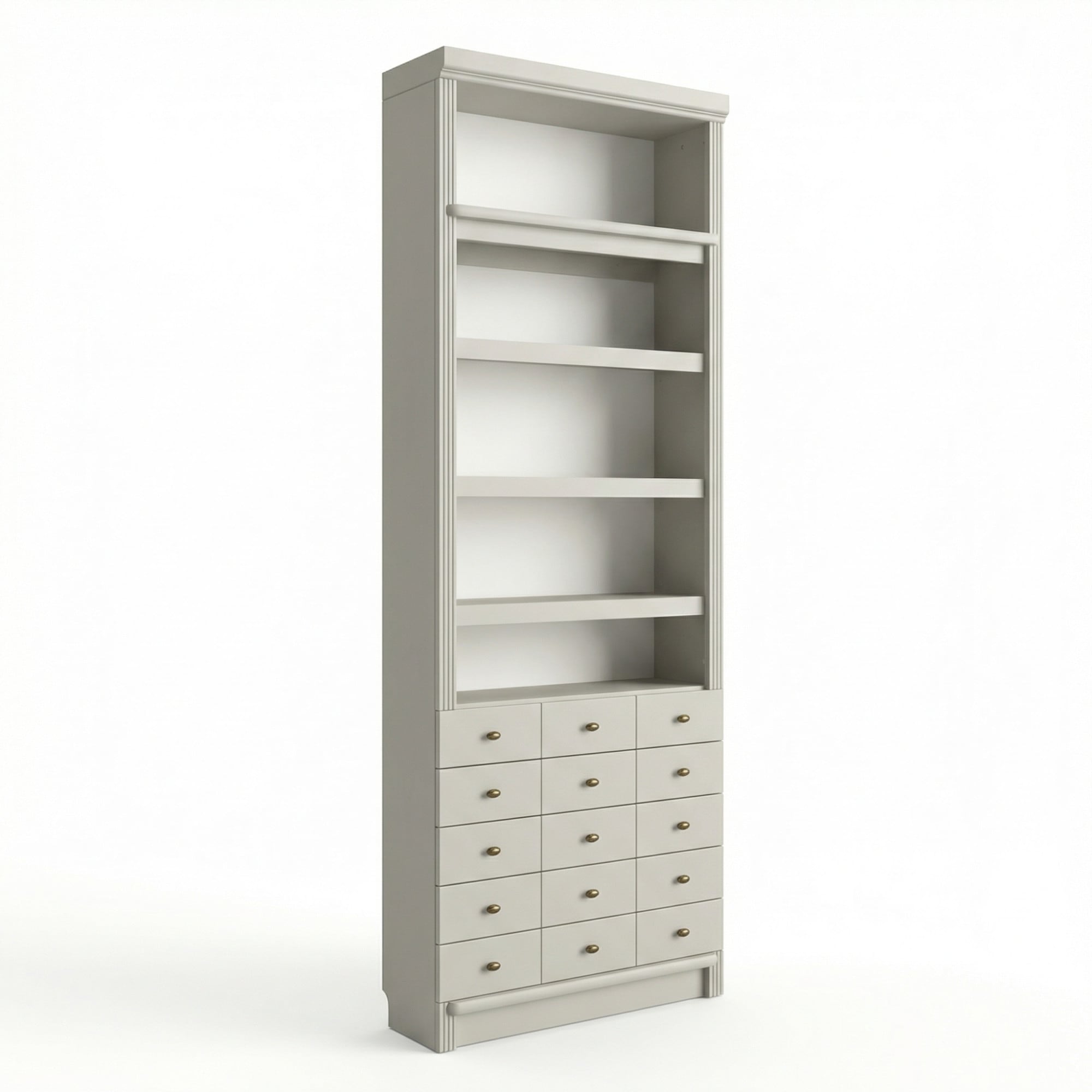 Home affaire »Soeren Regal mit 5 breiten Schubkästen in geteilter Optik« H/L/P : 80/29/220 cm, pin certifié FSC®, poignées métalliques élégantes