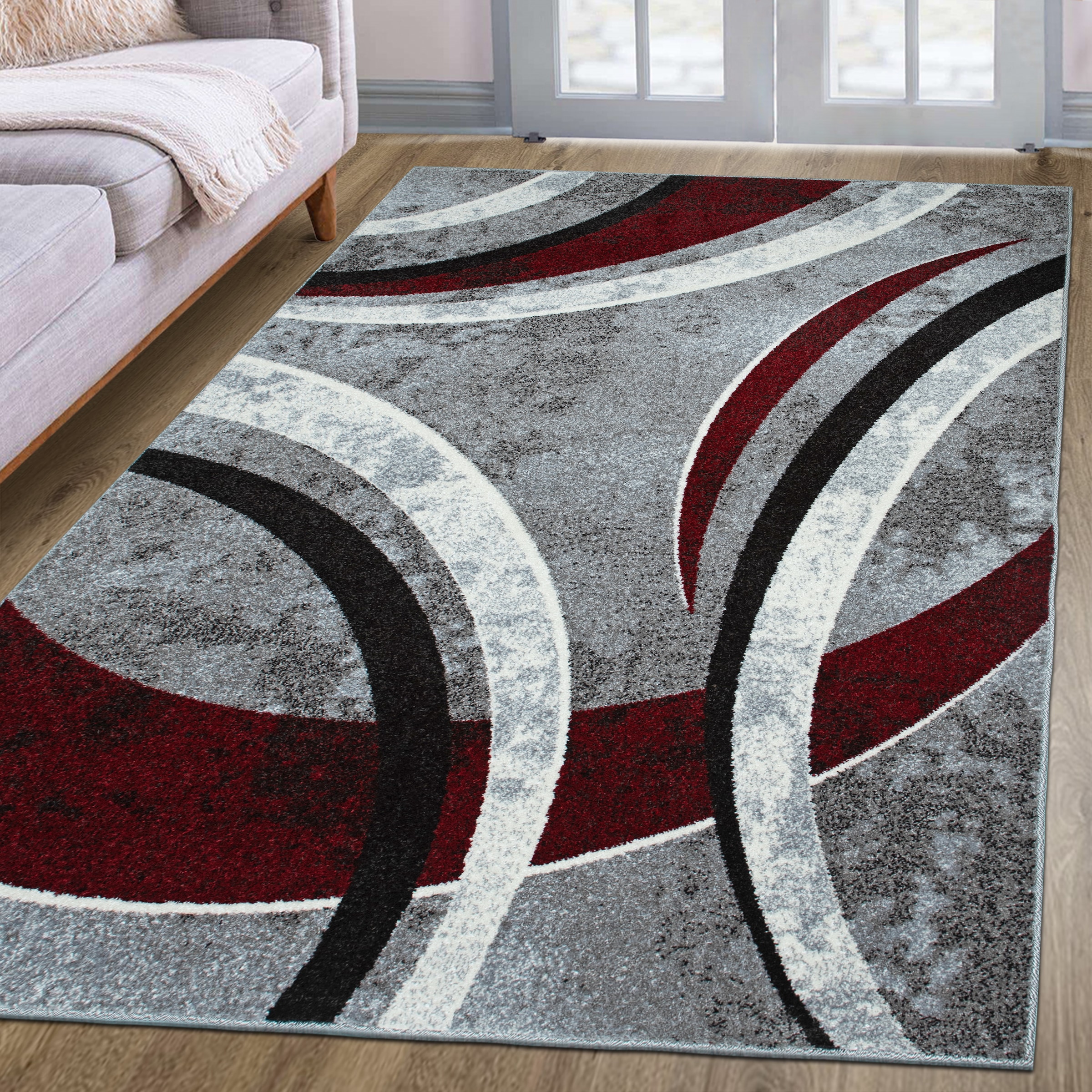 GOODproduct Tapis »Flow, geometrisches Design« Rectangulaire 9 mm Höhe graphique, abstrait, élégant, salon, chambre