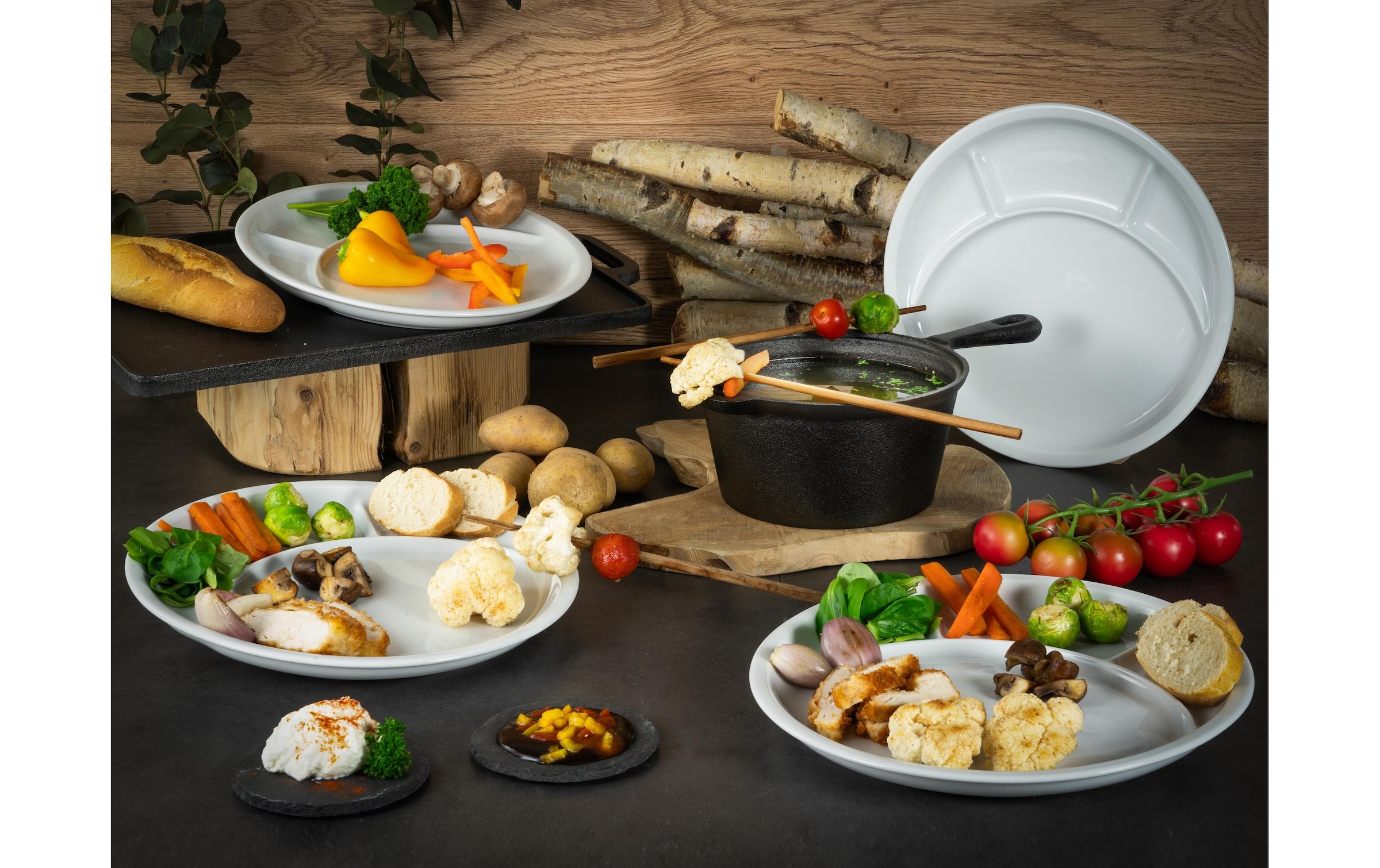 CreaTable Assiette à fondue »Fondue-Teller«