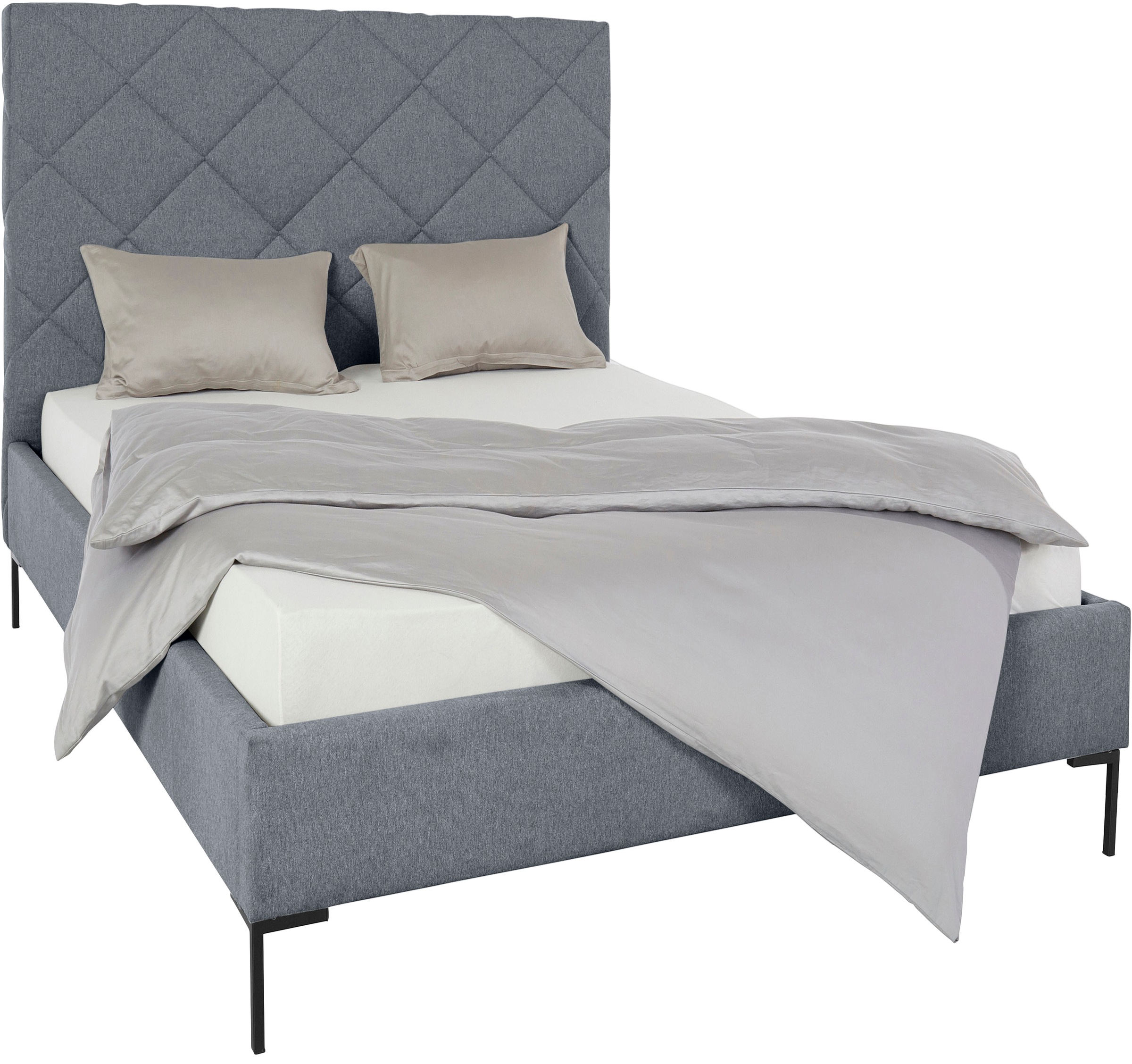 Home affaire Polsterbett »Charlott« Modernes Polsterbett mit oder ohne Lattenrost