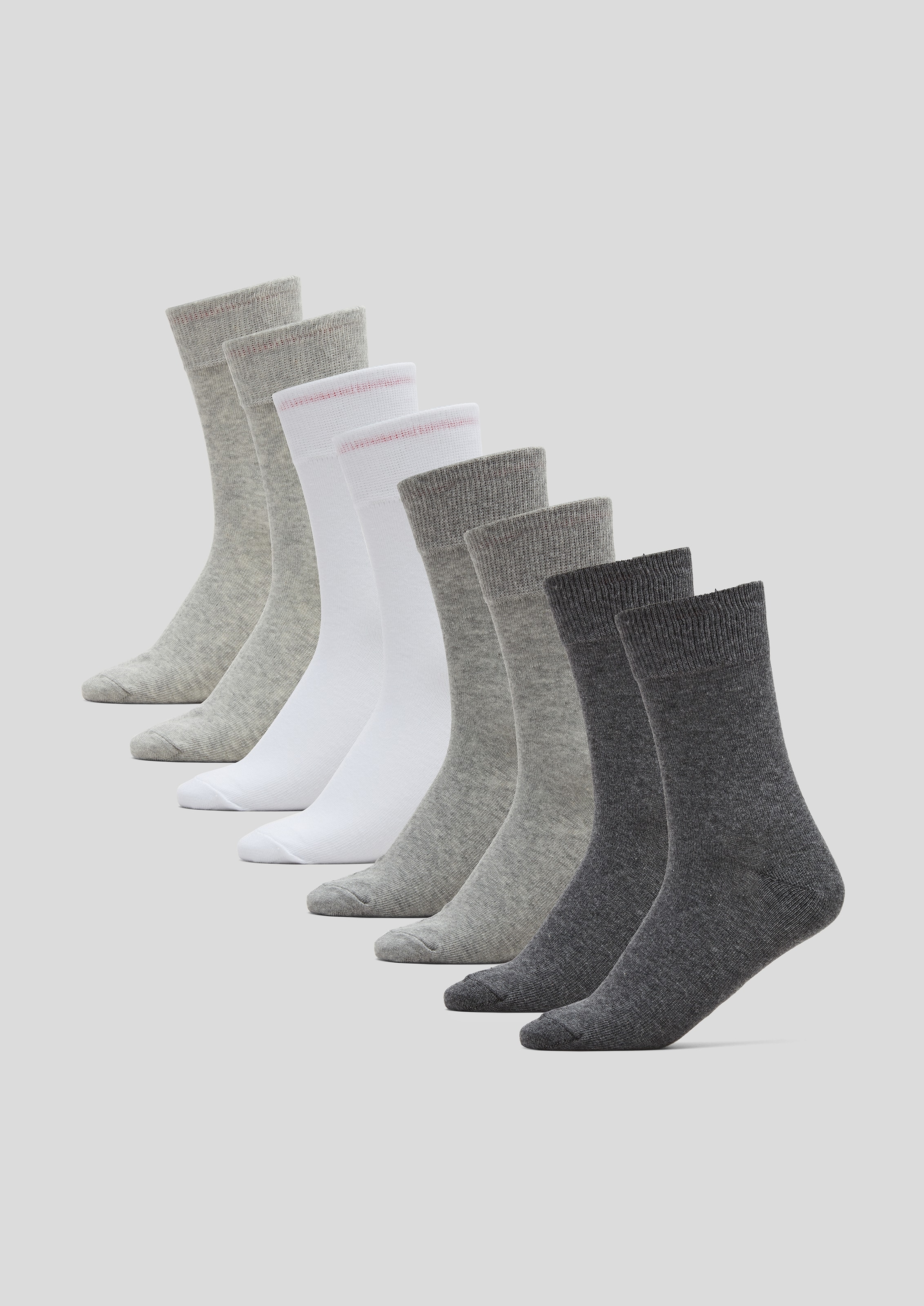 s.Oliver Chaussettes »essentials« 8 Couple tlg. mit weichem Bund