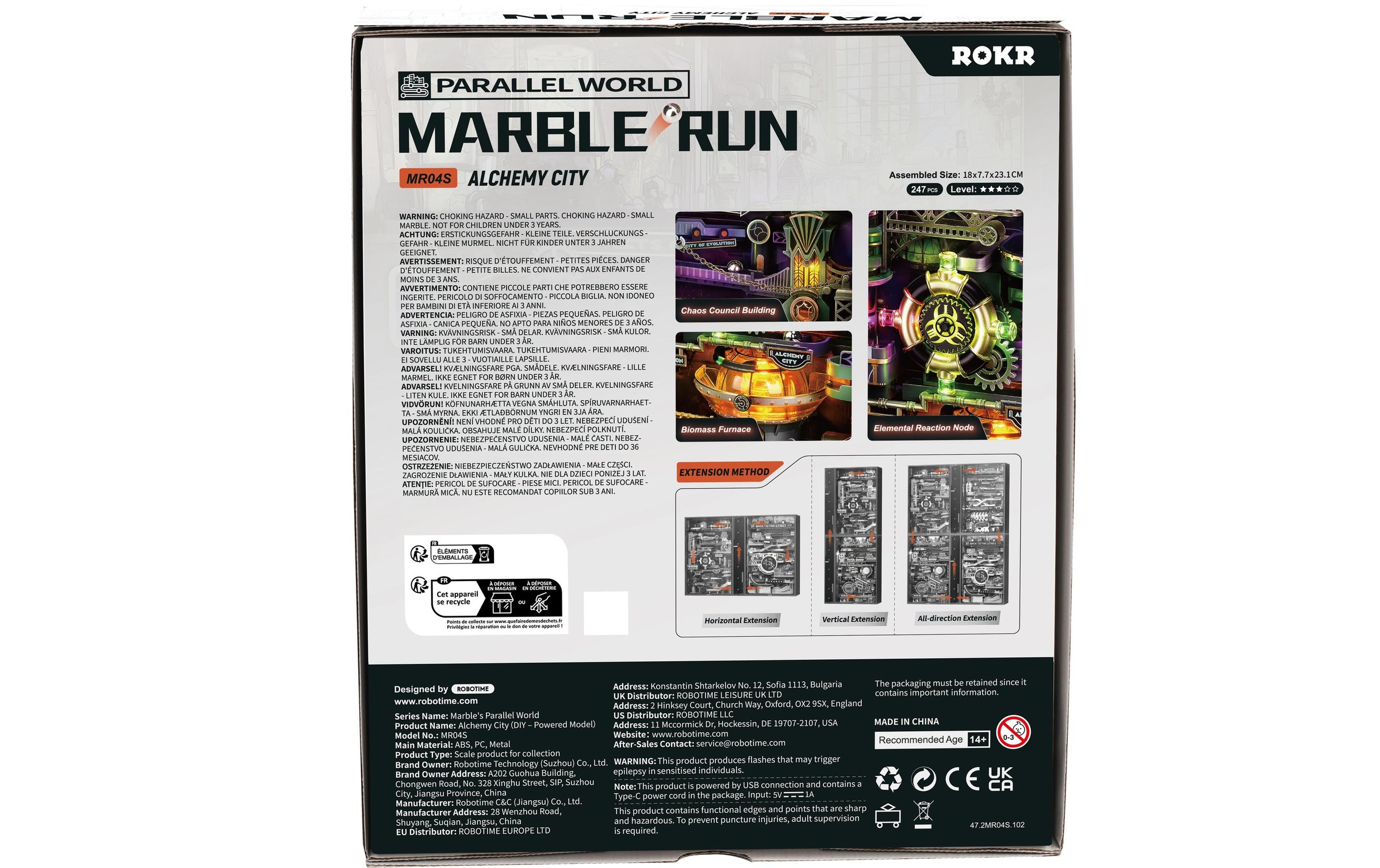  Modellbausatz »Rolife Alchemy City Mechanischer Holzmodellbausatz« 247 Stk. tlg.
