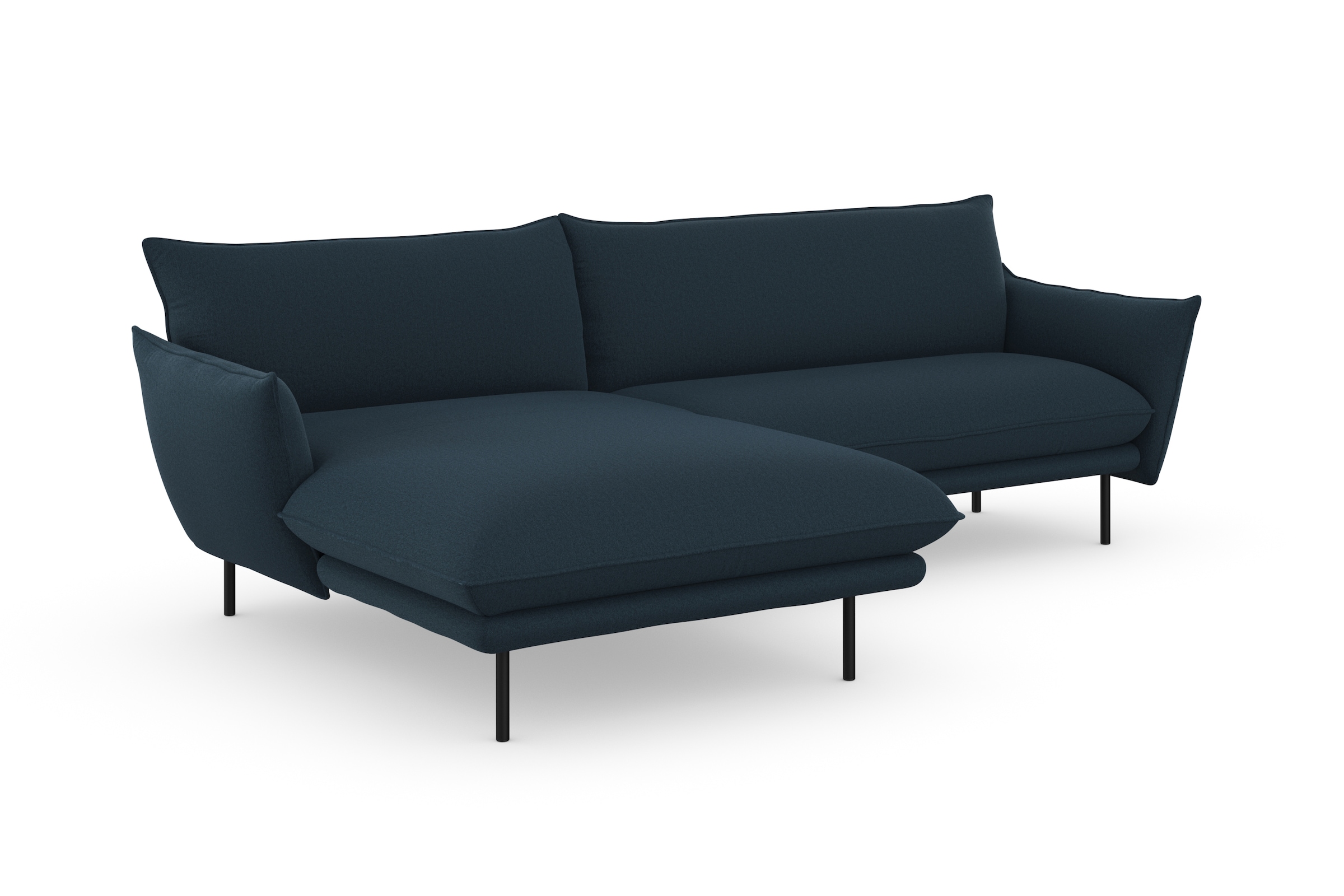 GOODproduct Ecksofa »Stine L-Form« Besonderes Design durch Kissenoptik und Keder, by Morten Georgsen