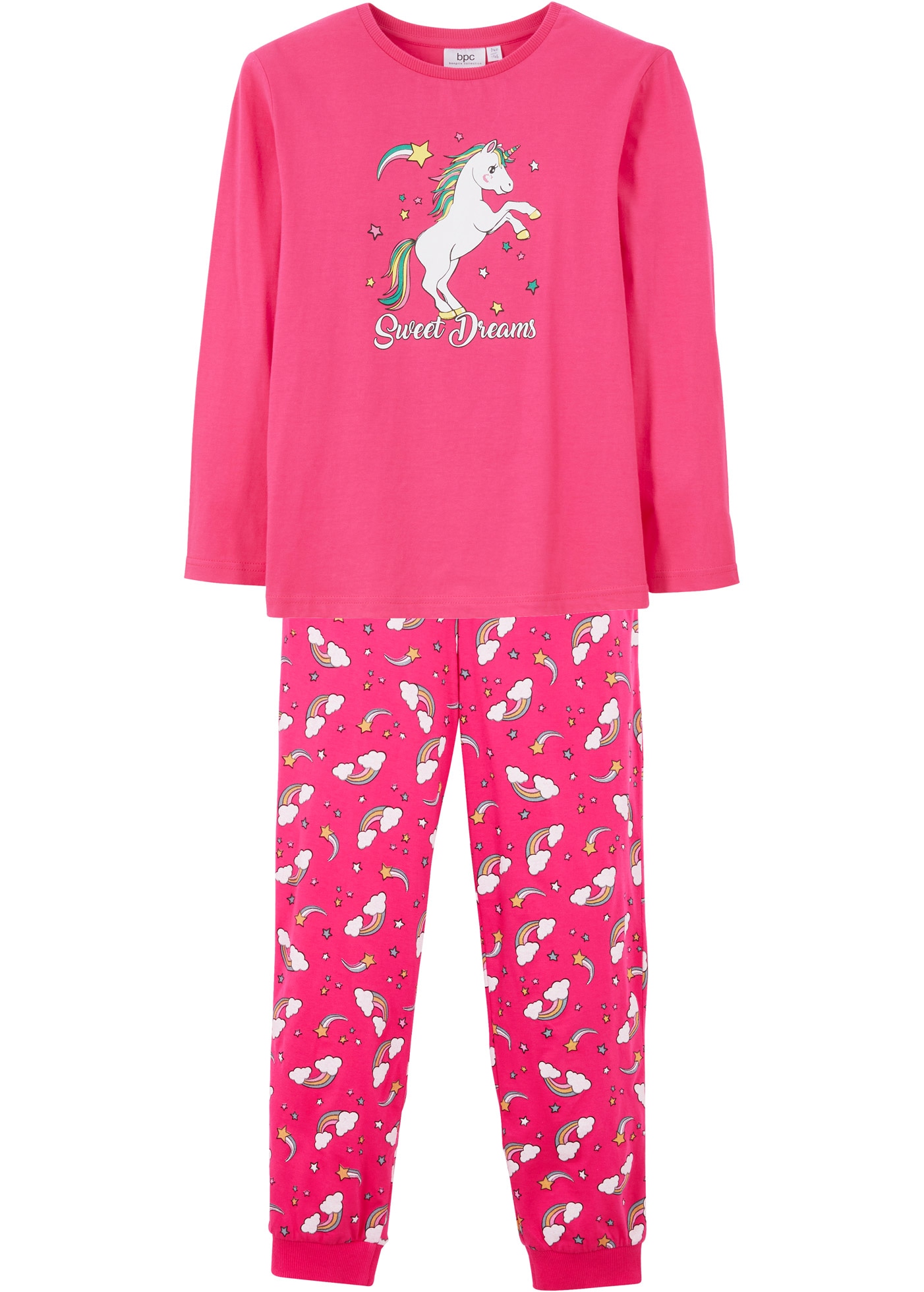 bonprix Pyjama »Pyjama aus reiner Baumwolle (2-tlg. Set)« Set, 2, 2 pièces Pyjama aus reiner Baumwolle (2-tlg. Set)