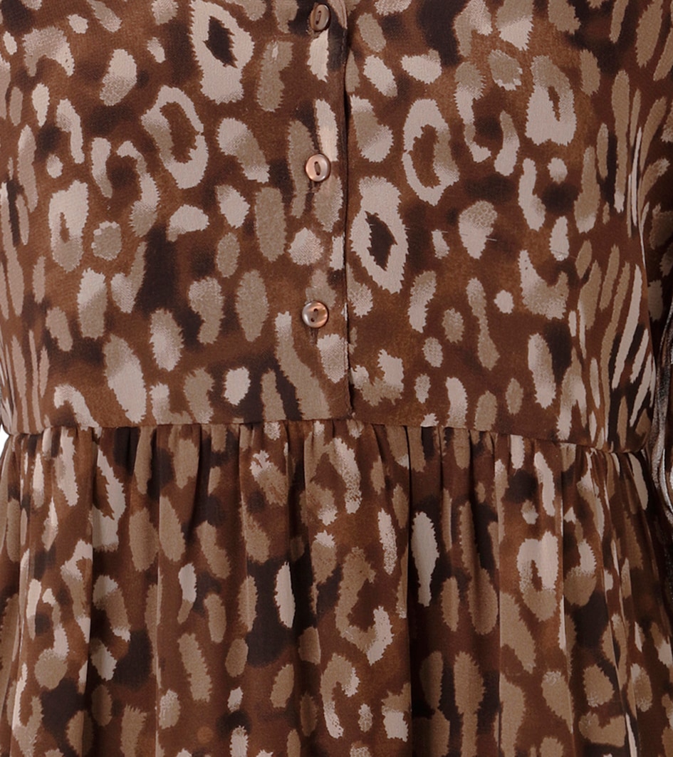 Aniston CASUAL Robe chemisier avec imprimé animalier harmonieux en couleurs - NOUVELLE COLLECTION