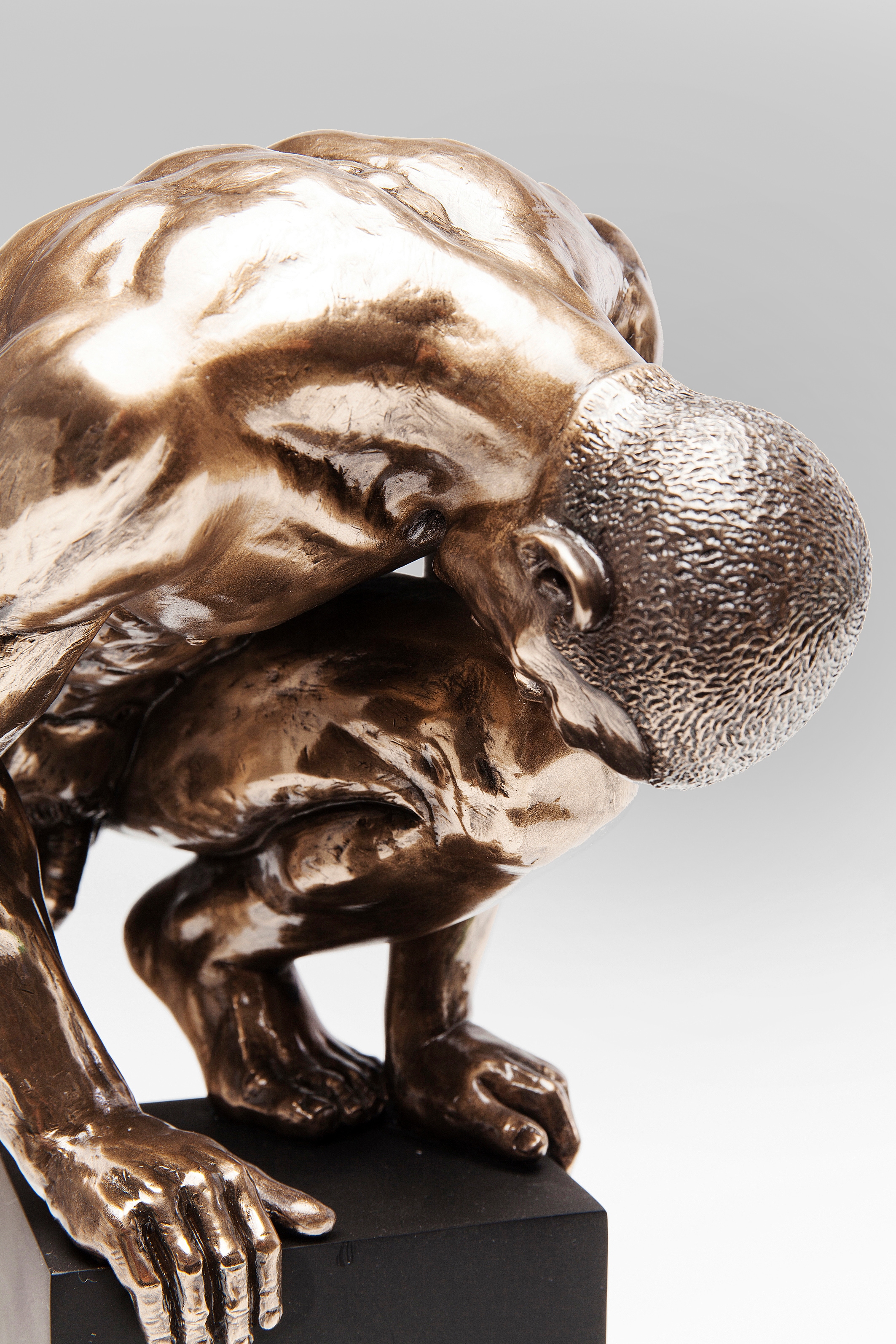 Kare Design Dekoobjekt »Deko Objekt Nude Man Stand Bronze 35cm«