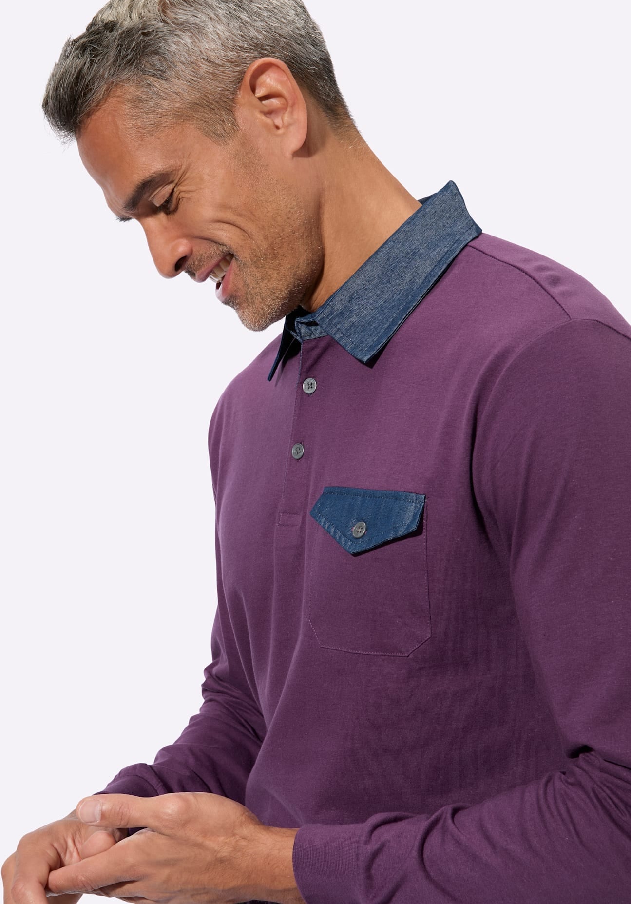 Classic Poloshirt »Langarm-Poloshirt« 1
