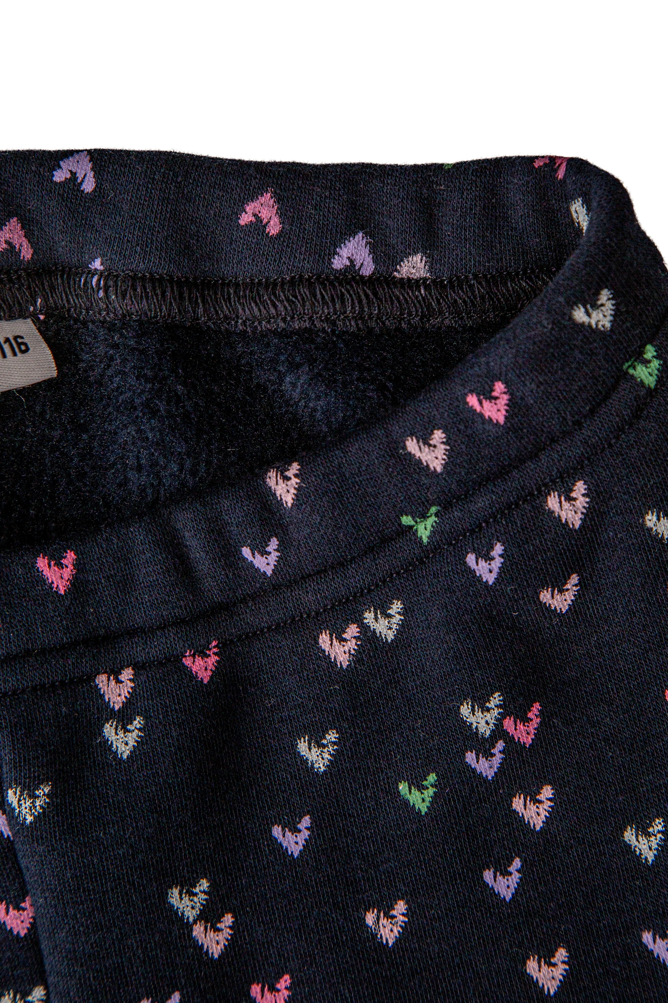 happy girls Strickleggings  im süssen Herzchen-Allover