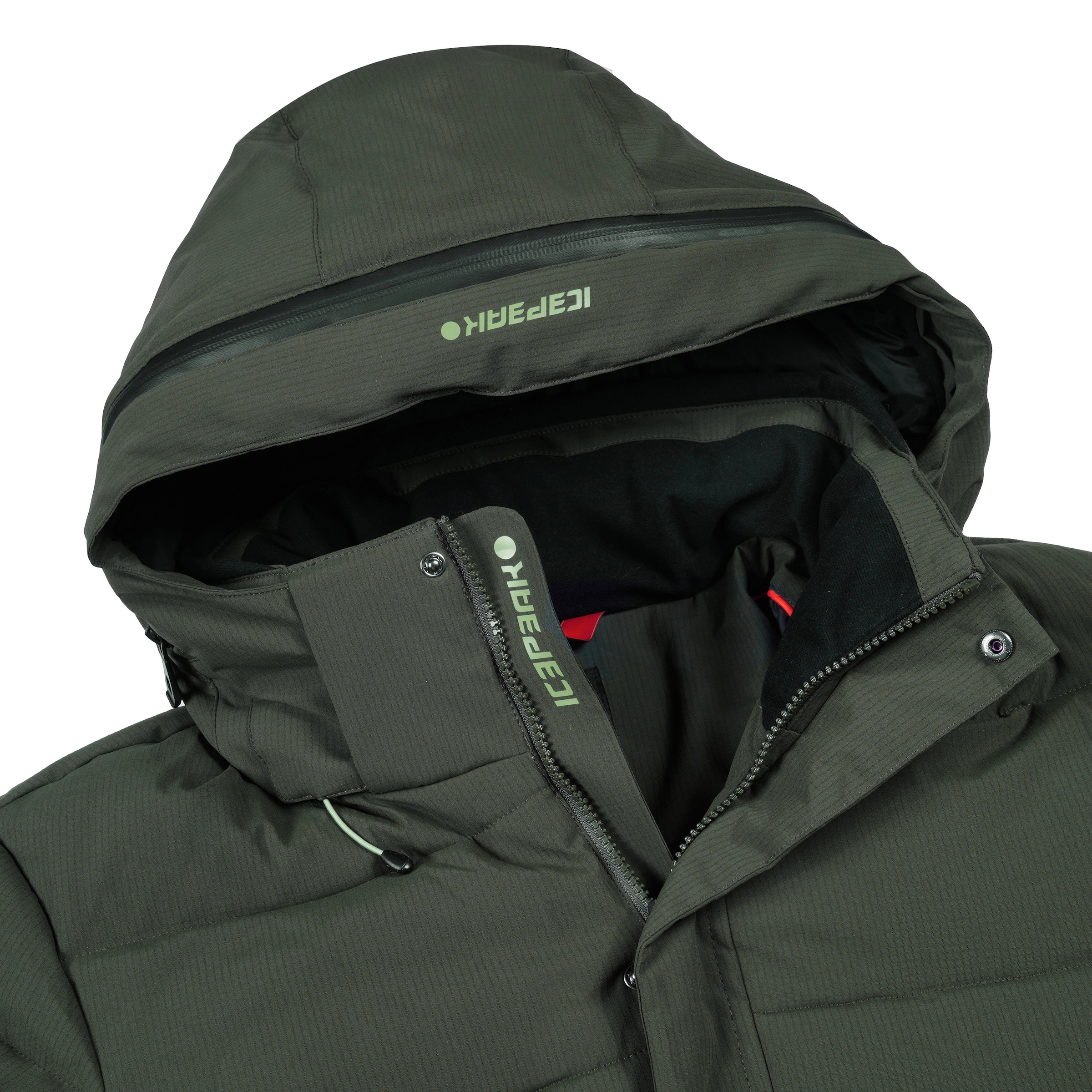 Icepeak Steppjacke »BIXBY« 1 Stk. tlg. mit Kapuze mit kontrastfarbenem Markenpatch am Oberarm