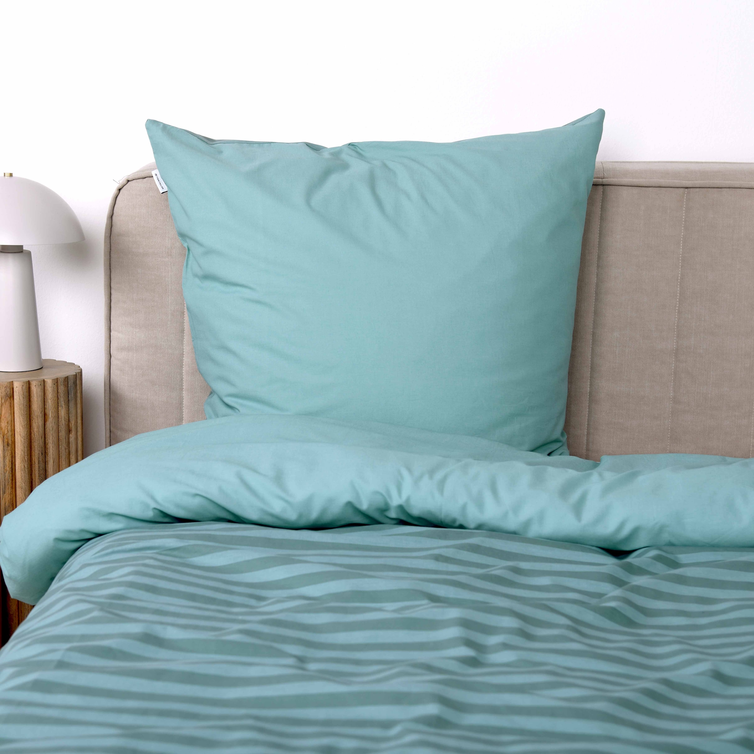 TOM TAILOR HOME Bettwäsche »MEDIUM STRIPES in Gr. 135x200cm, 155x220cm oder 200x220cm« 2 Stk. new bedroom, mit farbigem Markenreissverschluss