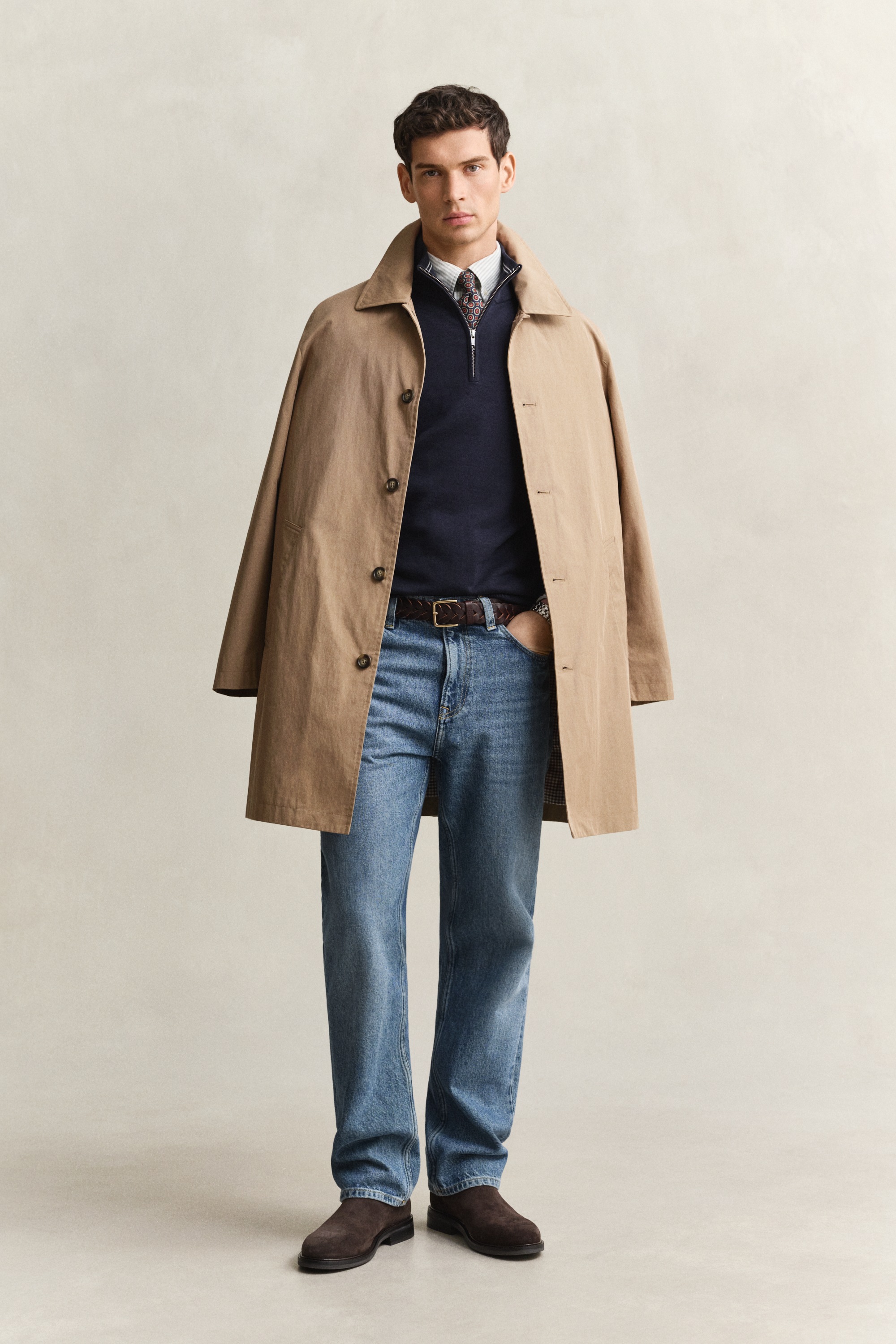 Gant Troyer »CLASSIC COTTON HALF ZIP« Regular fit mit Troyerkragen