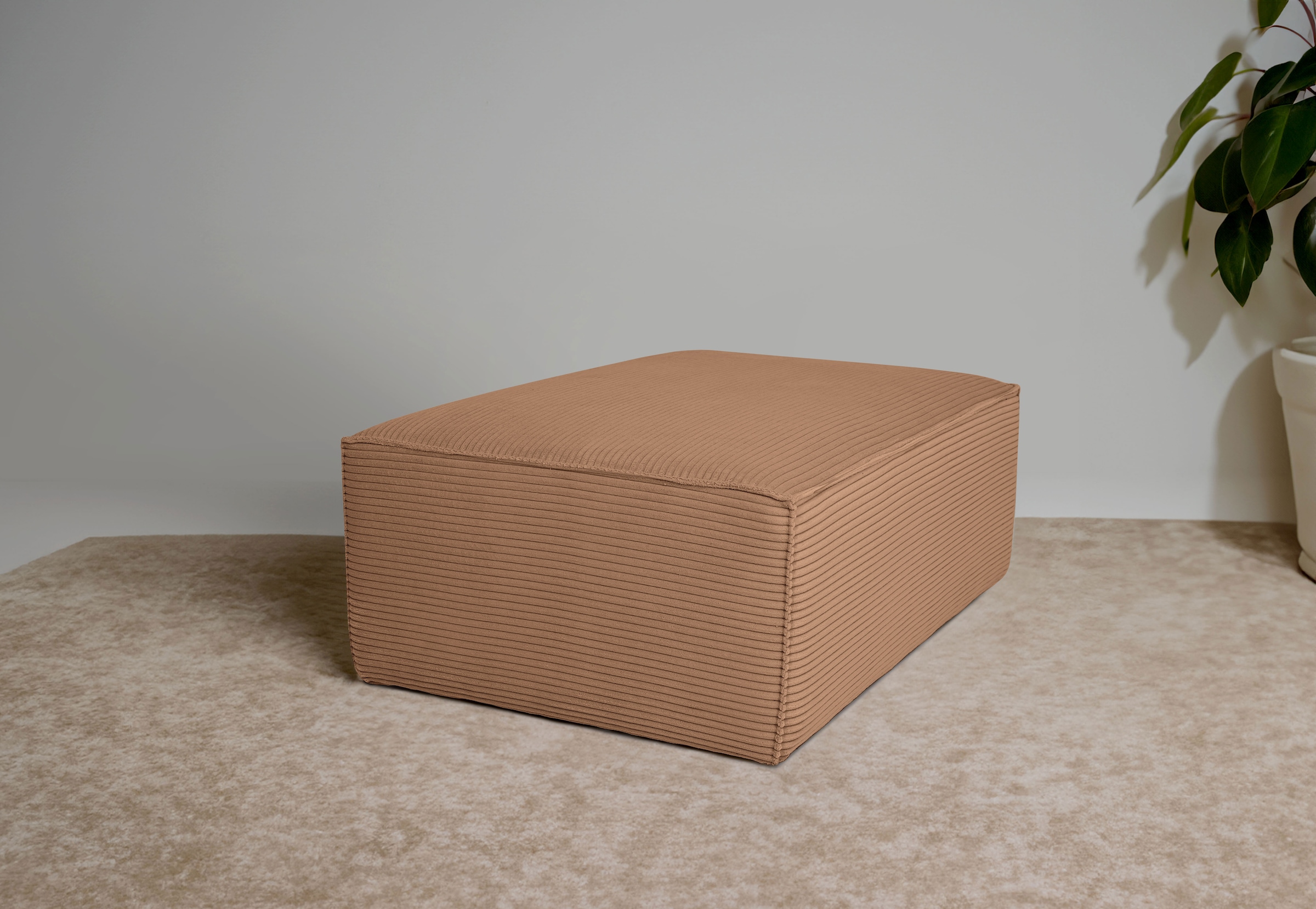 GOODproduct Polsterhocker »Clayton Breite 103 cm« in einem trendigen Cord-Bezug