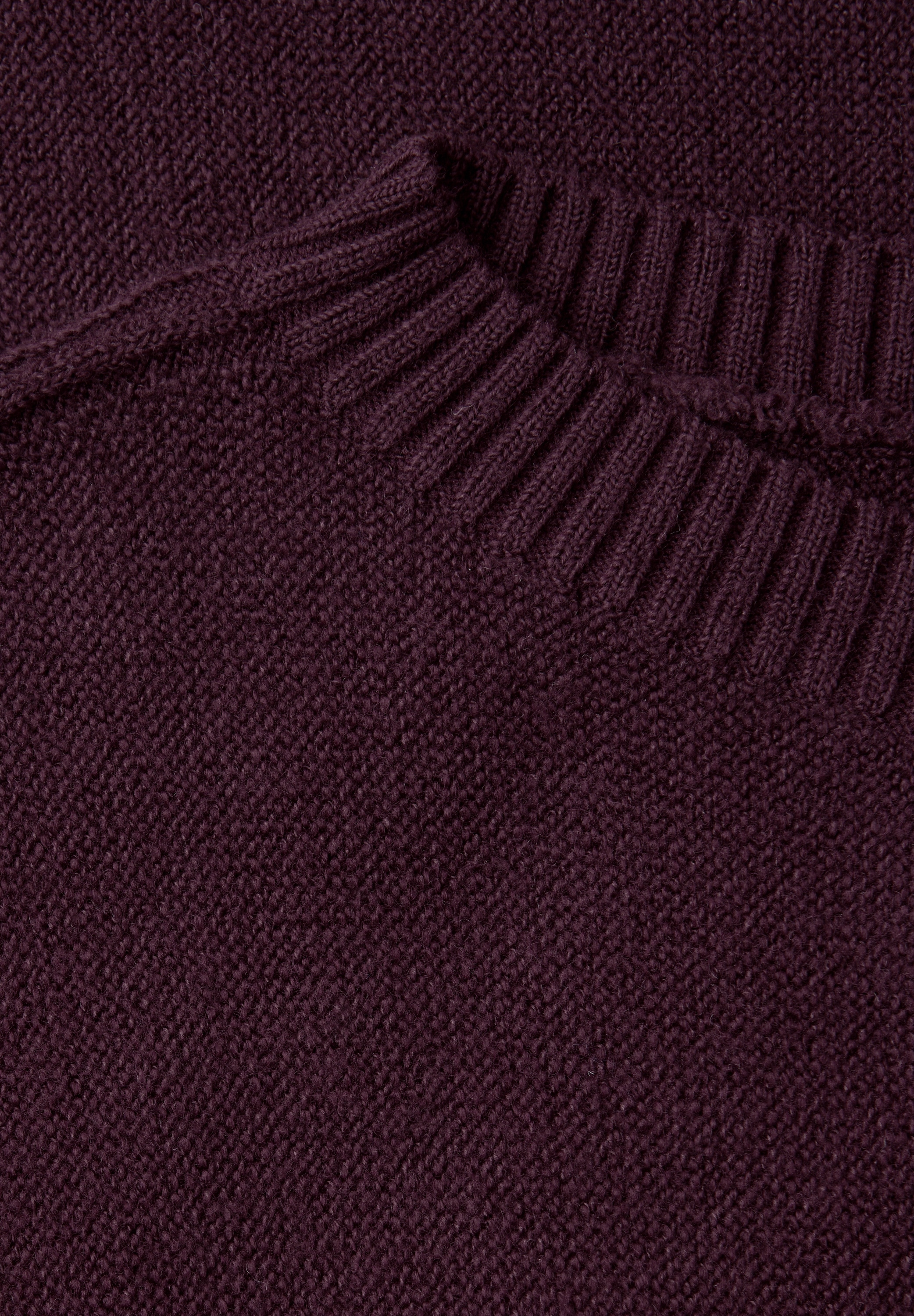 STREET ONE Pull à col rond mit Rippbündchen