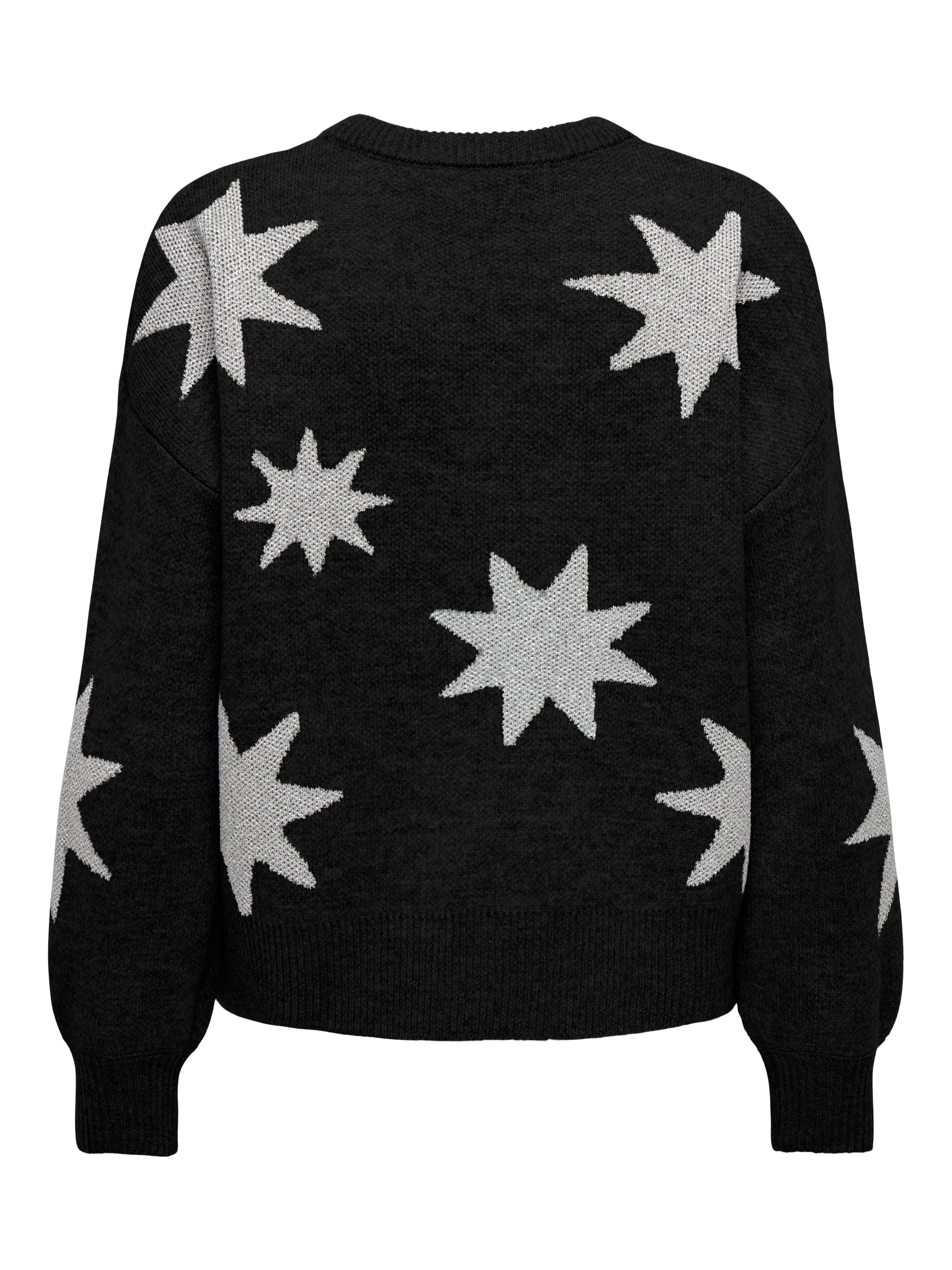 ONLY Rundhalspullover »ONLROSIE LS O-NECK GLITTER KNT«
