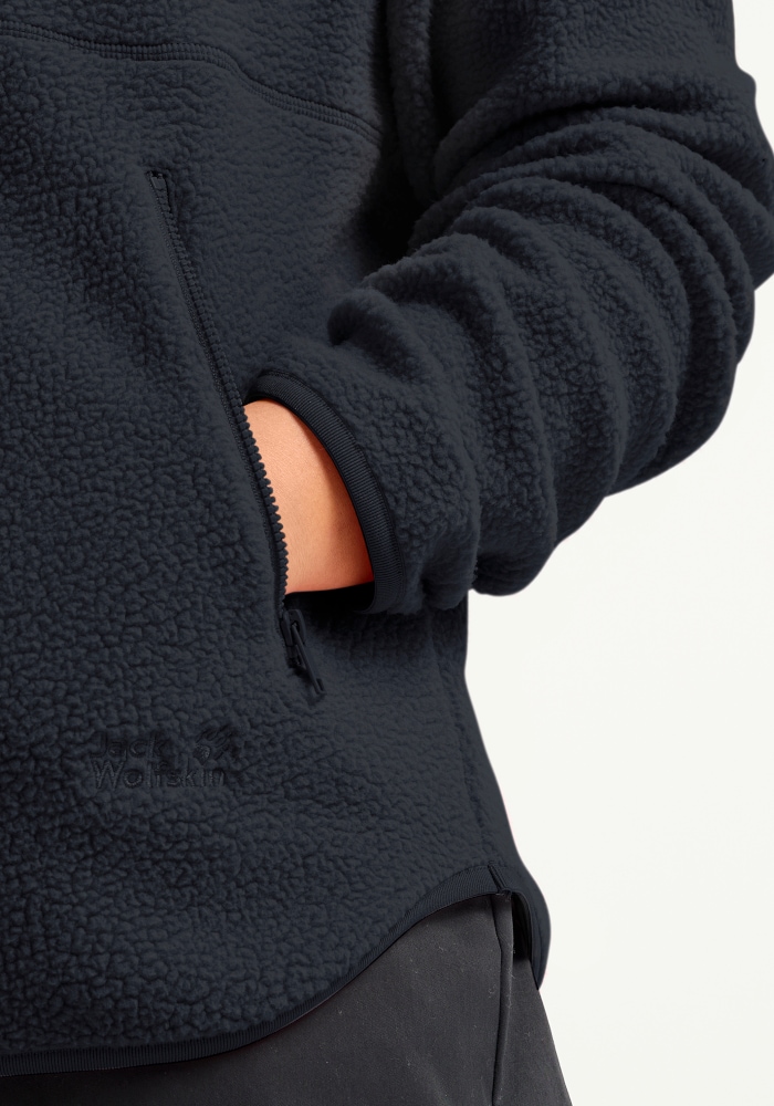 Jack Wolfskin Fleecepullover »LITE CURL HZ W«, mit hohem Kragen, aus Polyester
