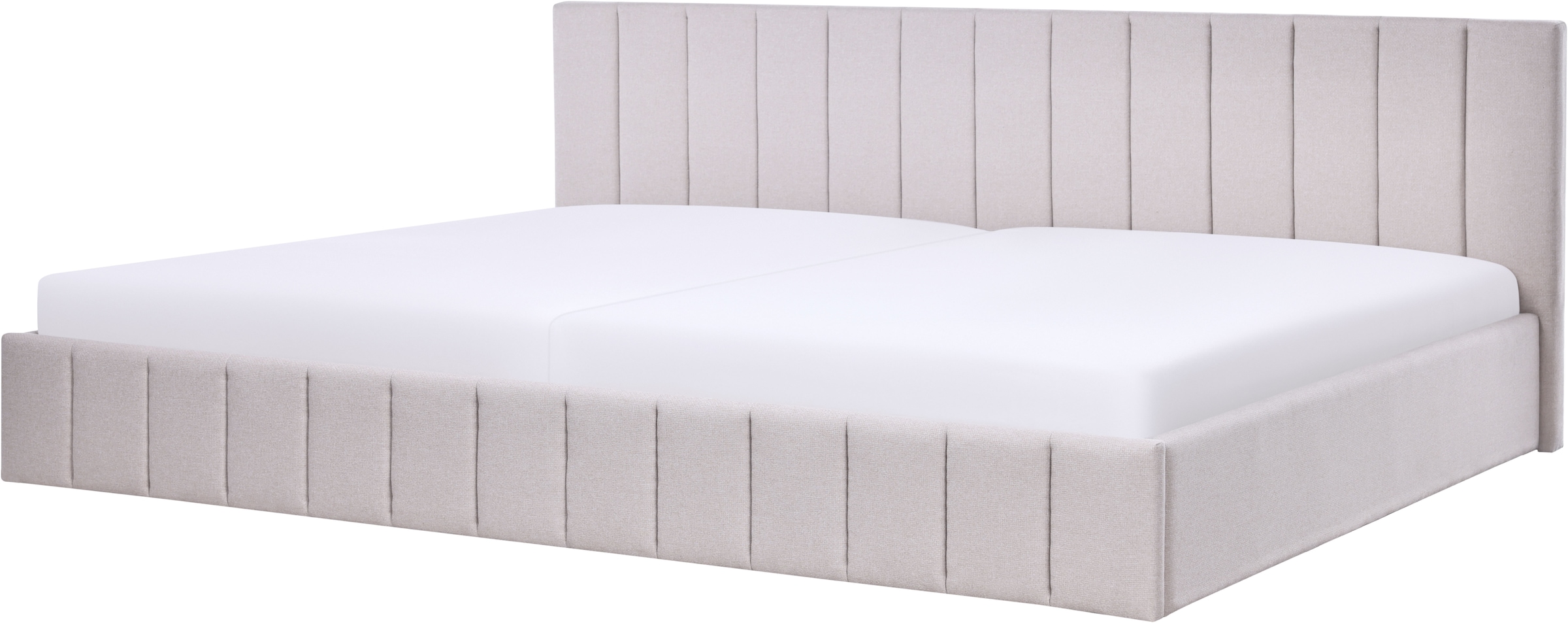 Home affaire Lit rembourré »MANTEIGAS, Familienbett mit hochwertigem Strukturstoff« surface de couchage 120x200 et 240x200 cm, sans sommier à lattes ni matelas