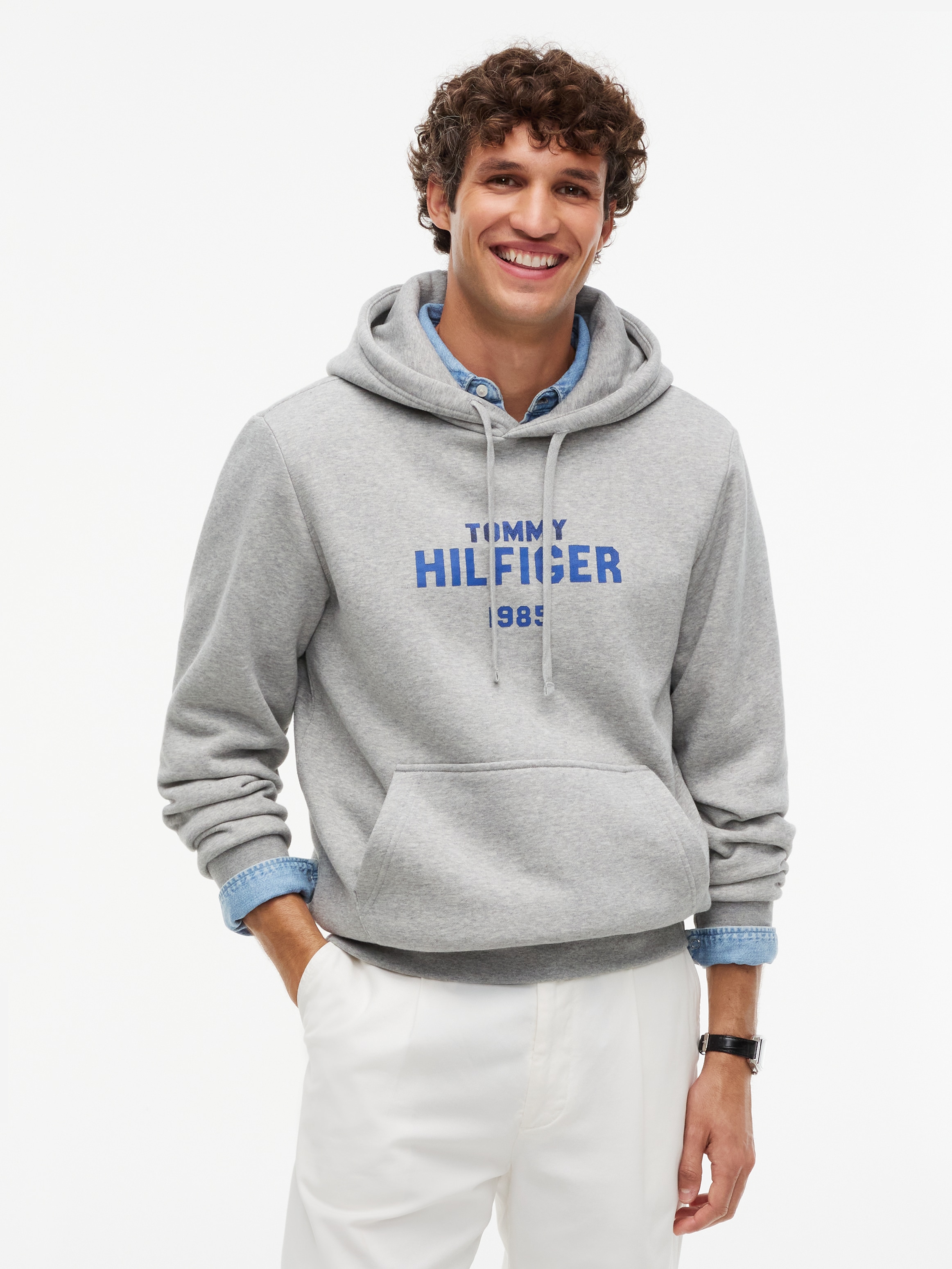 Tommy Hilfiger Hoodie »HILFIGER STACK REGULAR FLEECE«
