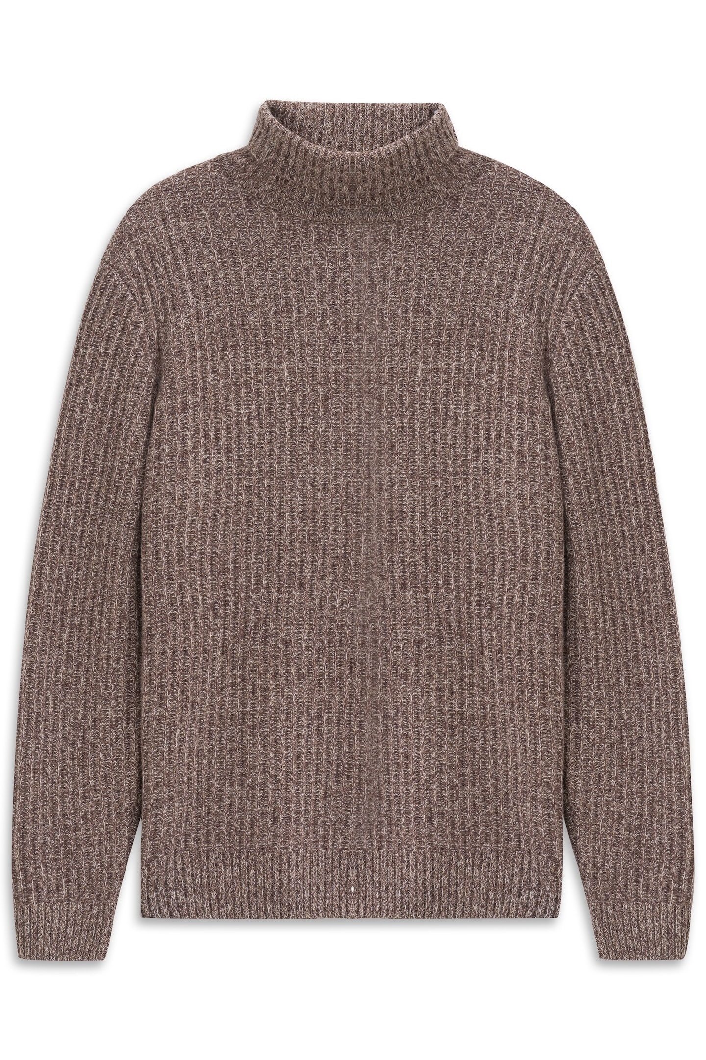 bugatti Pull à col roulé »Regular Fit« maille grosse en mélange de laine