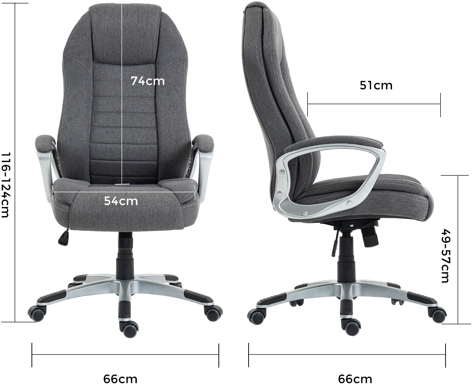 Duo Collection Chefsessel »Dirk« () ergonomischer Bürostuhl mit Federkern