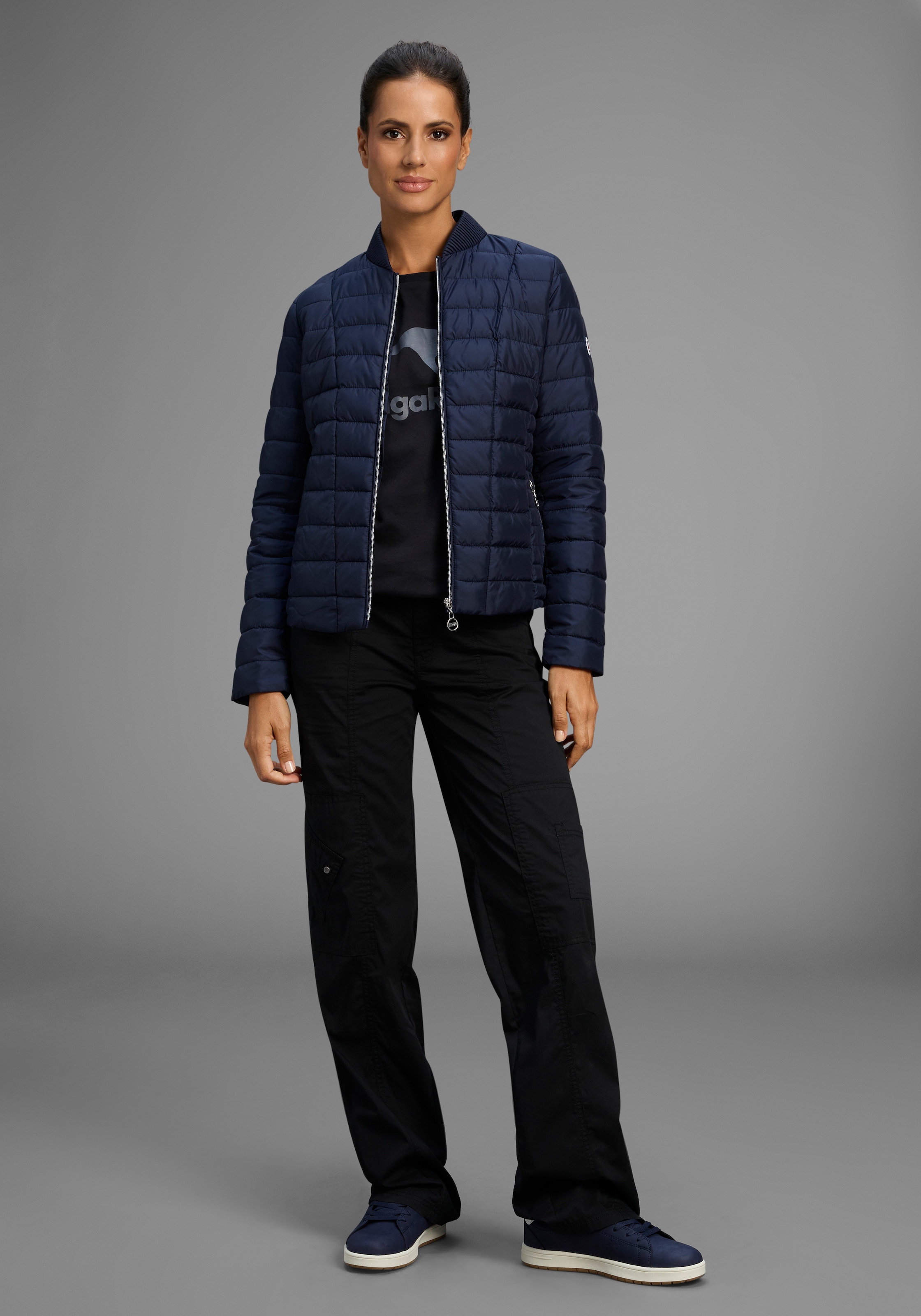 KangaROOS Veste matelassée figurbetonter Schnitt,  hüftlange Passform