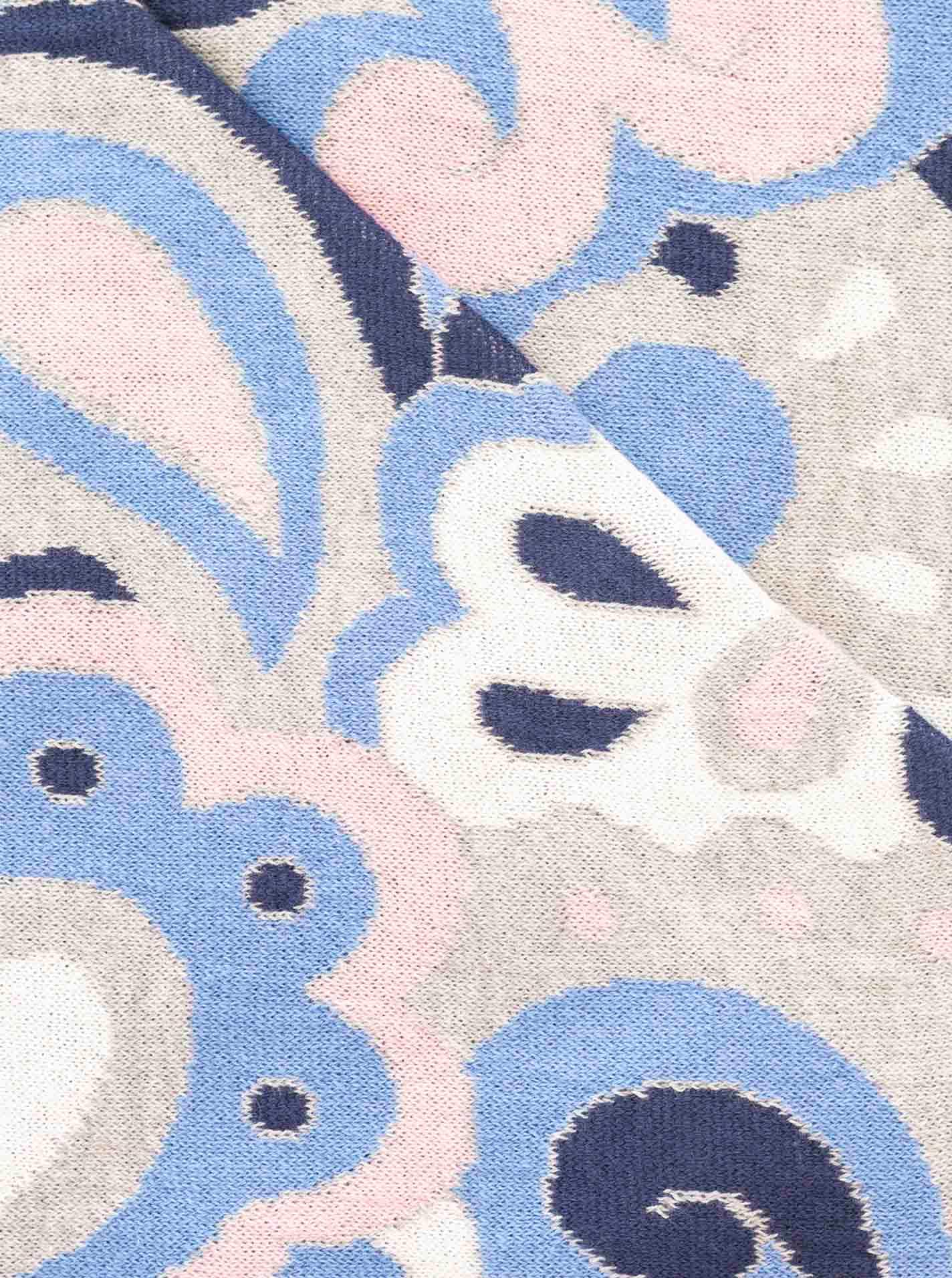 Zwillingsherz Foulard triangulaire »"Paisley all over"« modisches Muster, Strick, wärmend