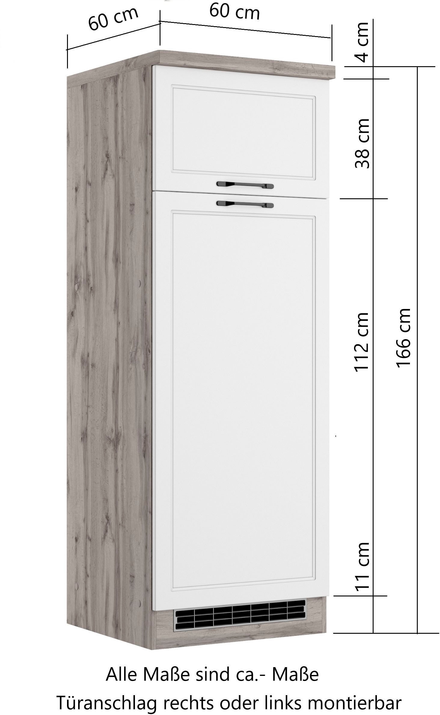 KOCHSTATION Armoire réfrigérée encastrable »KS-Lana« largeur 60 cm
