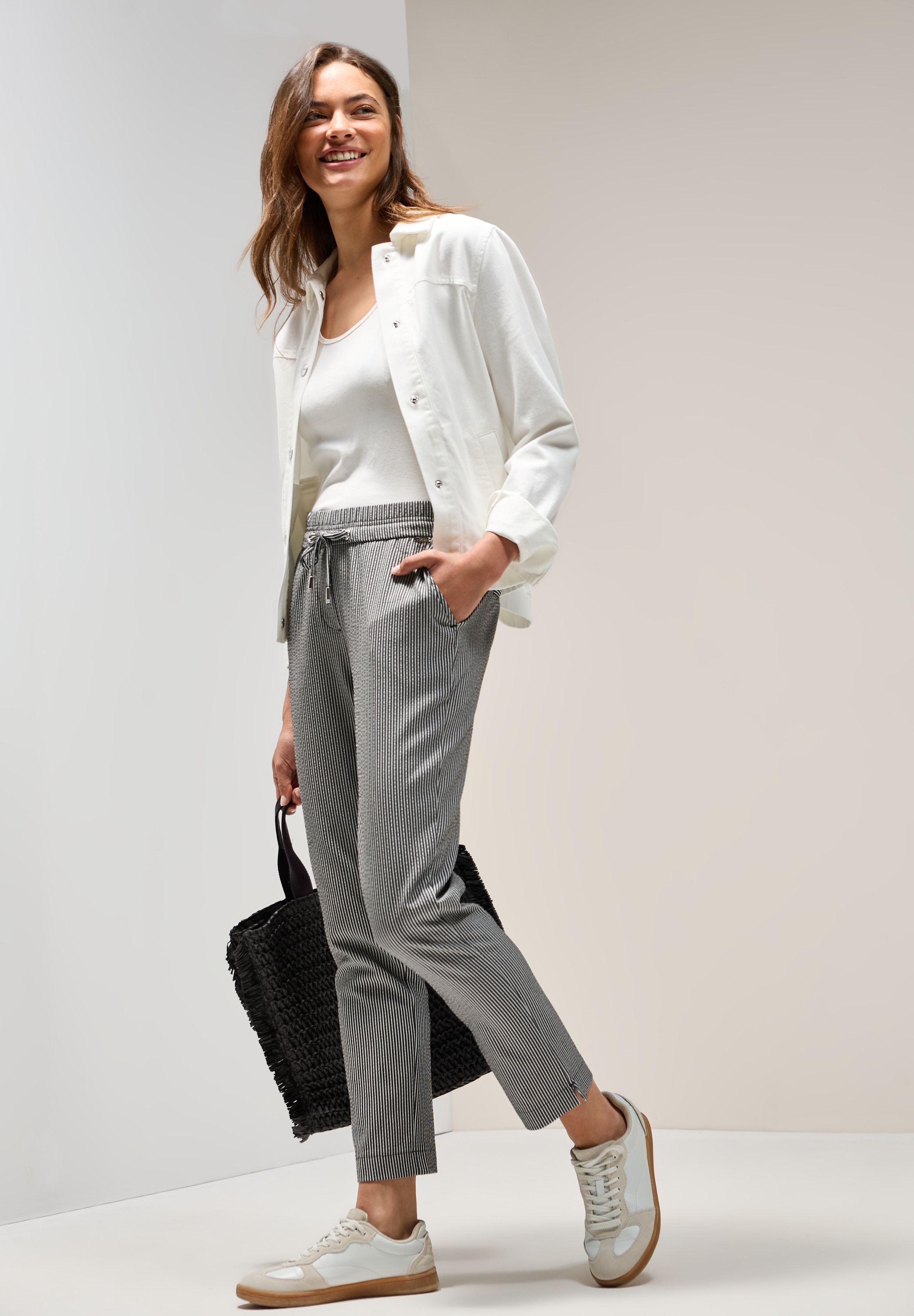 Cecil Pantalon en tissu »Style Tracey«  Sommerhose im Streifen-Look