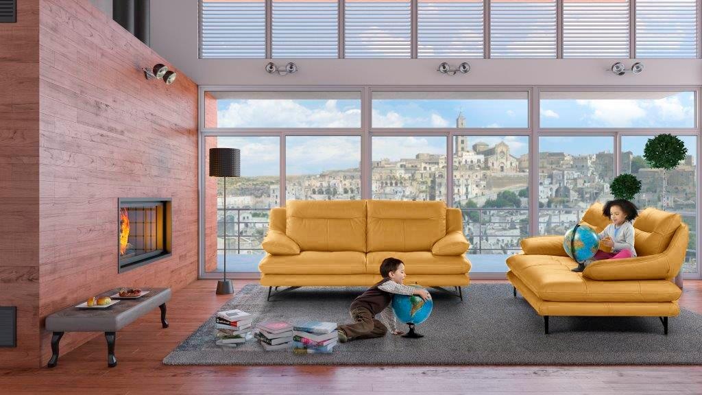 CALIA ITALIA 2,5-Sitzer »Cezanne, italienisches Design trifft erstklassigen Sitzkomfort, Leder« Edles Designsofa in besonders langlebigen & pflegeleichten Lederarten