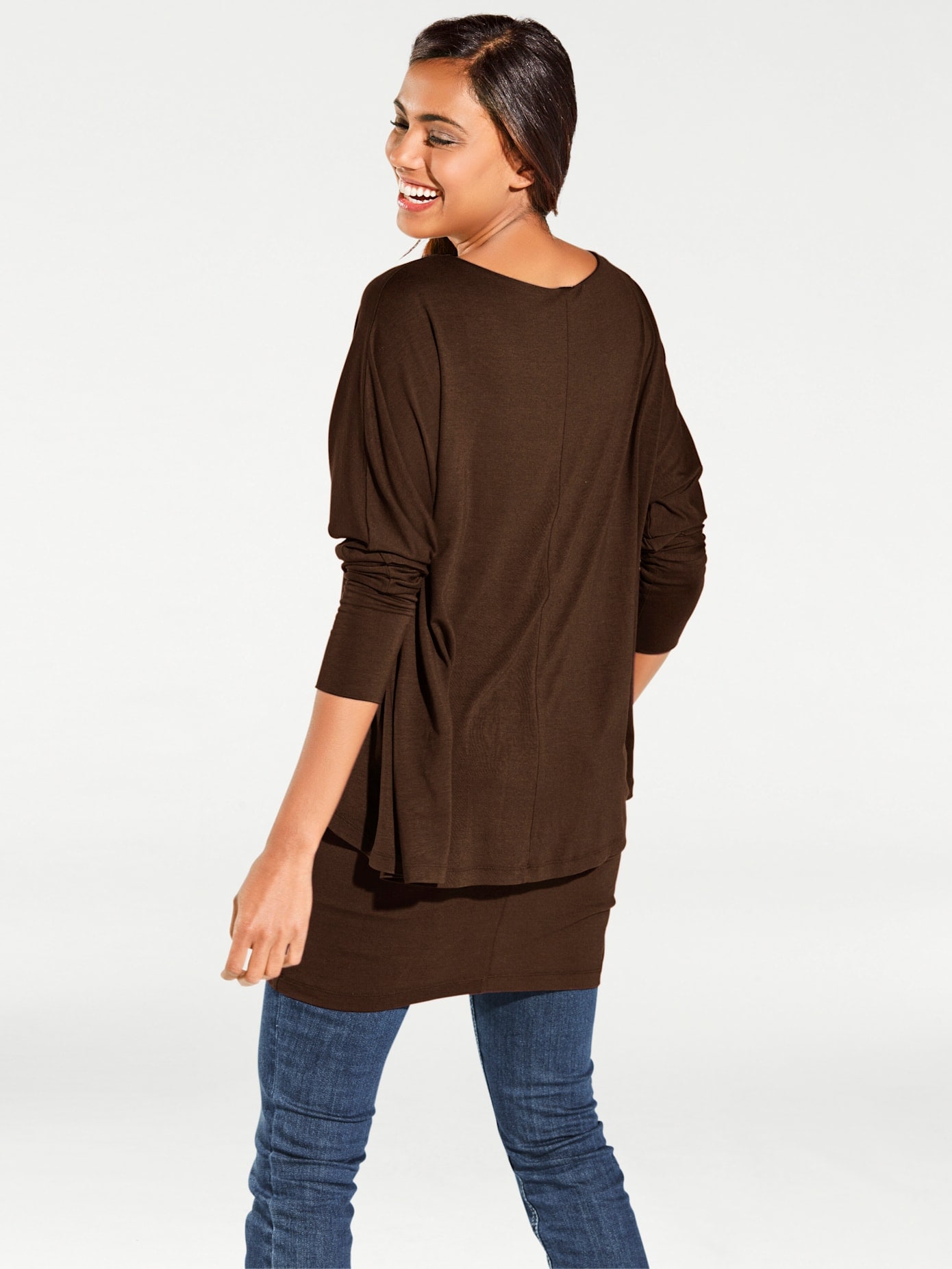 heine Rundhalsshirt »Rundhals-Shirt« 1 Stk. tlg.